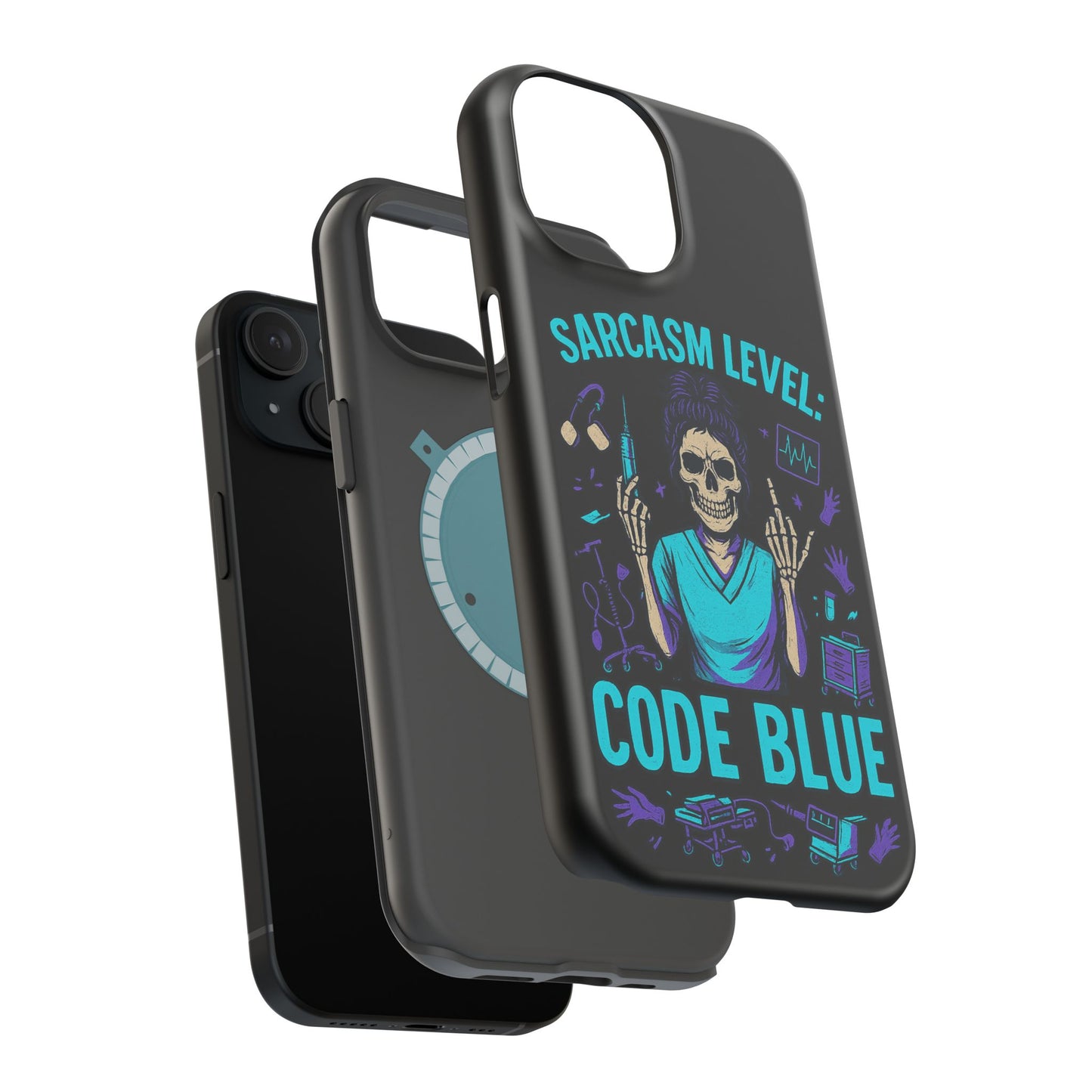 Sassy Medical Humor Phone Case - Sarcasm Level: Code Blue, Nurse Gift, Healthcare Humor, Medical Professional Accessory, Unique Phone Cover