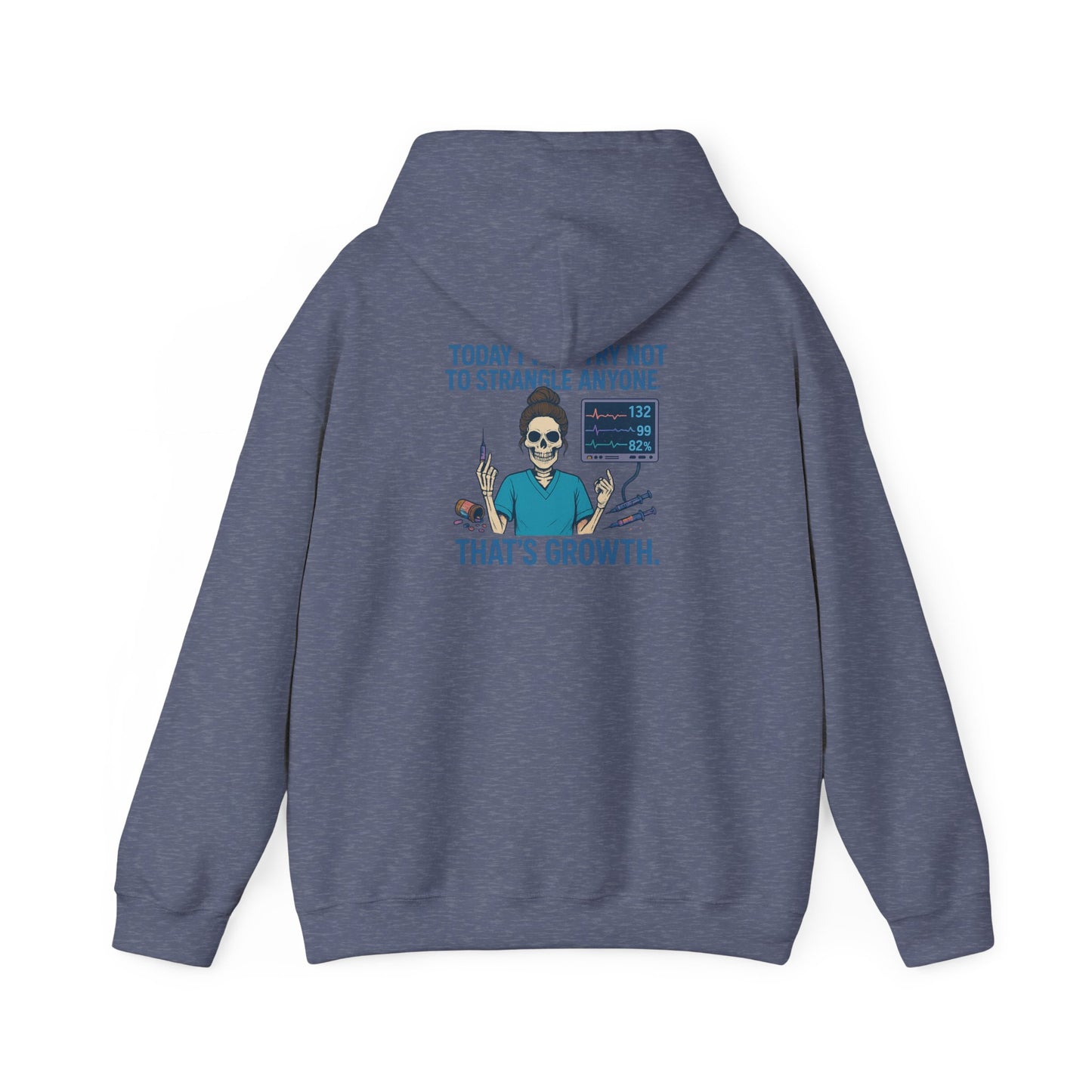 Growth Mindset Hoodie, Funny Motivational Sweatshirt, Original Graphic Pullover, Comfortable Casual Wear, Gift for Friends