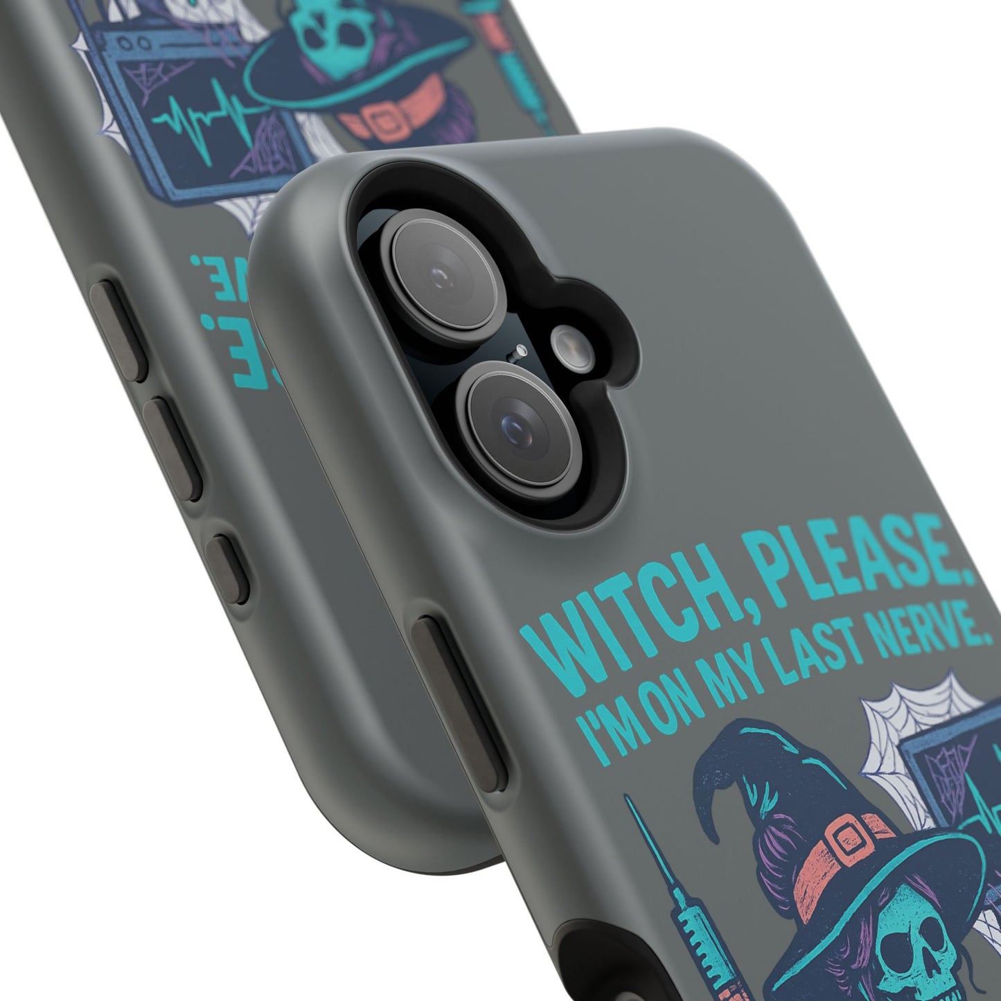 Spooky Phone Case: Witch Please! I'm On My Last Nerve, Halloween Gift, Cute Phone Accessory, Unique Tough Case, Funny Phone Protection