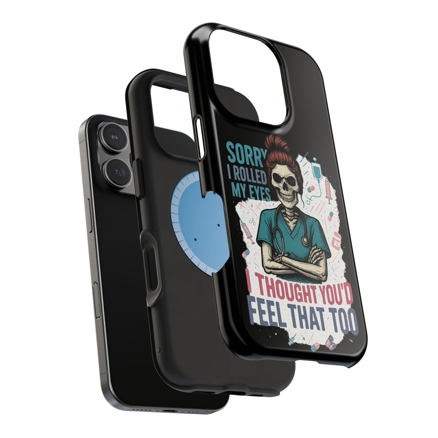 Funny Nurse Phone Case - Magnetic Tough Cases for Healthcare Workers, Gift for Nurses, Medical Humor, Halloween Accessory, Nurse [...]