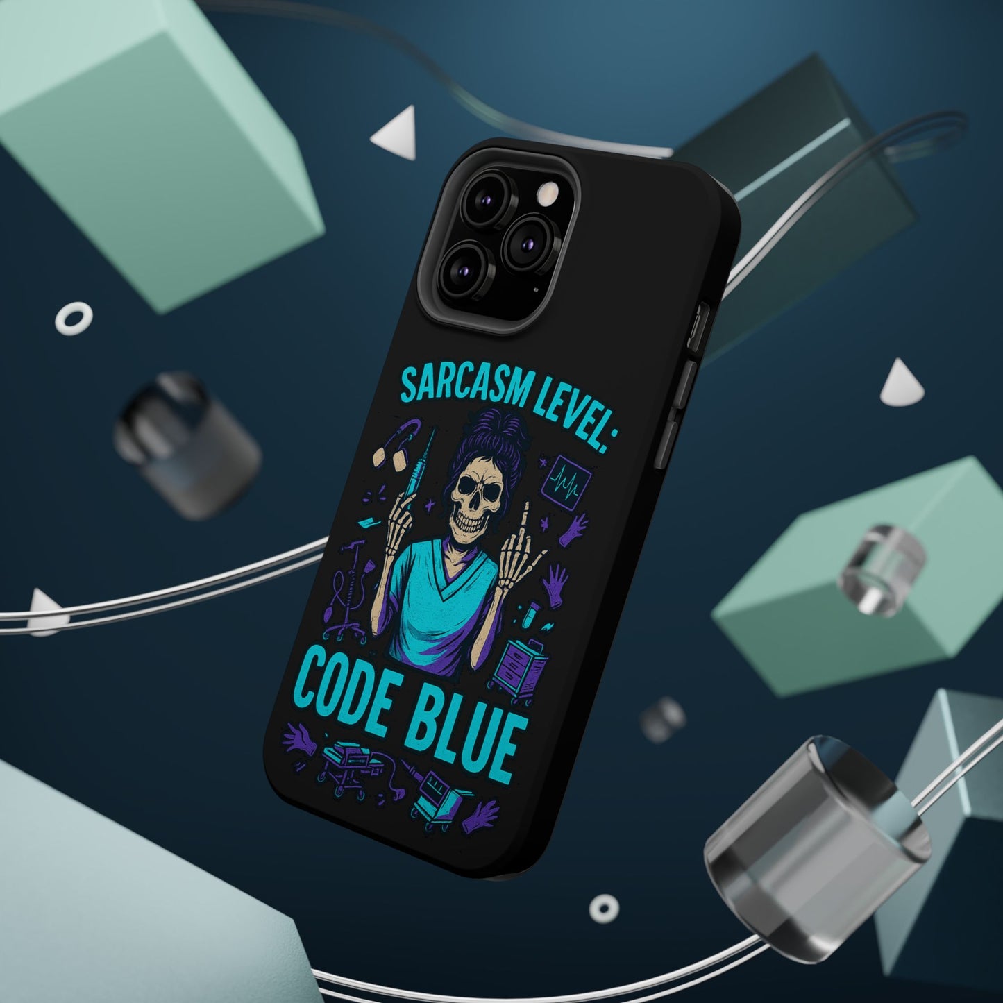 Sassy Medical Humor Phone Case - Sarcasm Level: Code Blue, Nurse Gift, Healthcare Humor, Medical Professional Accessory, Unique Phone Cover