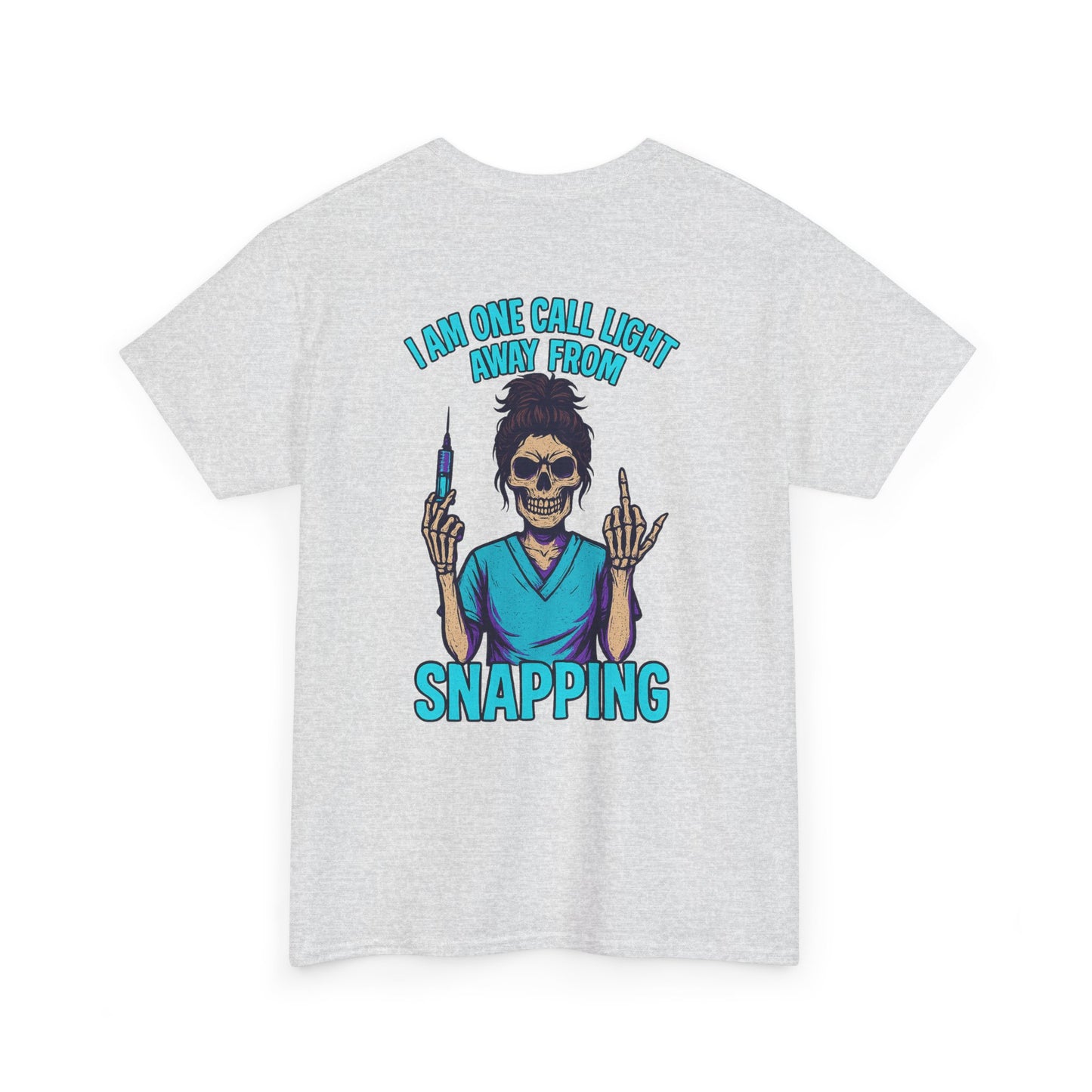 Skeleton Nurse Tee, Fun Graphic Tee, Unisex Cotton T-Shirt, Halloween Costume Shirt, Nurse Appreciation Gift, Medical Humor Outfit