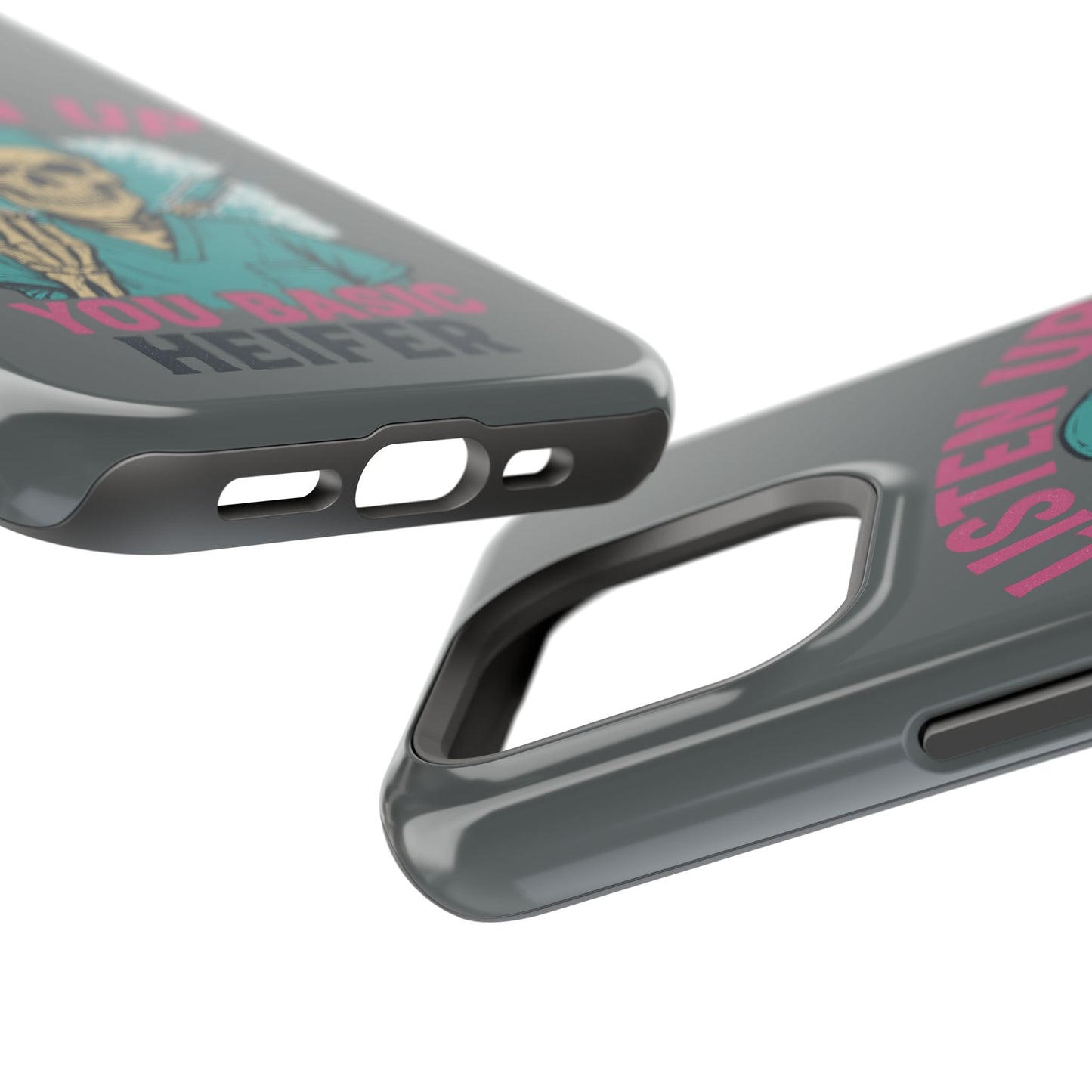 Edgy Nurse Phone Case, Gift for Healthcare Workers, Skull Design Case, Halloween Accessories, Trendy Tough Cases