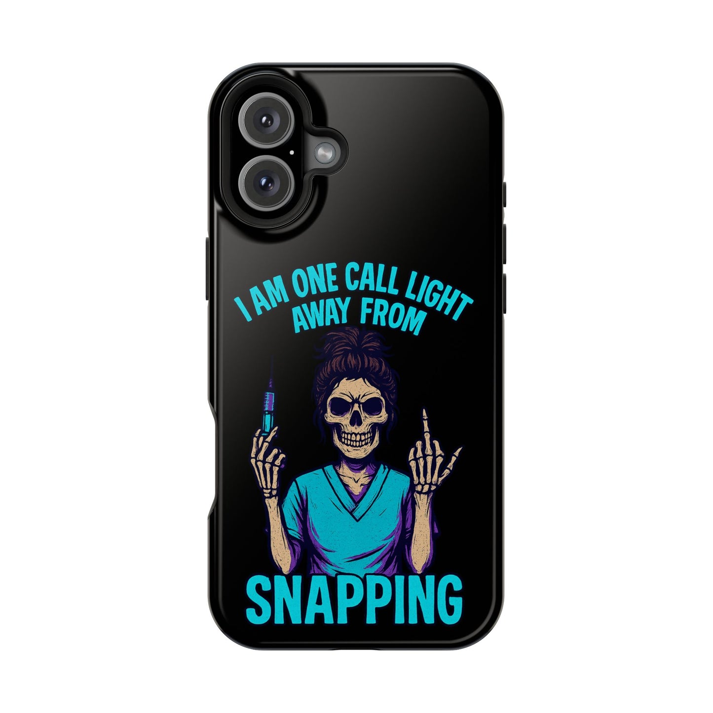 Mobile Phone Case, Funny Phone Cover, Gift for Nurses, Halloween Accessory, Skull Design