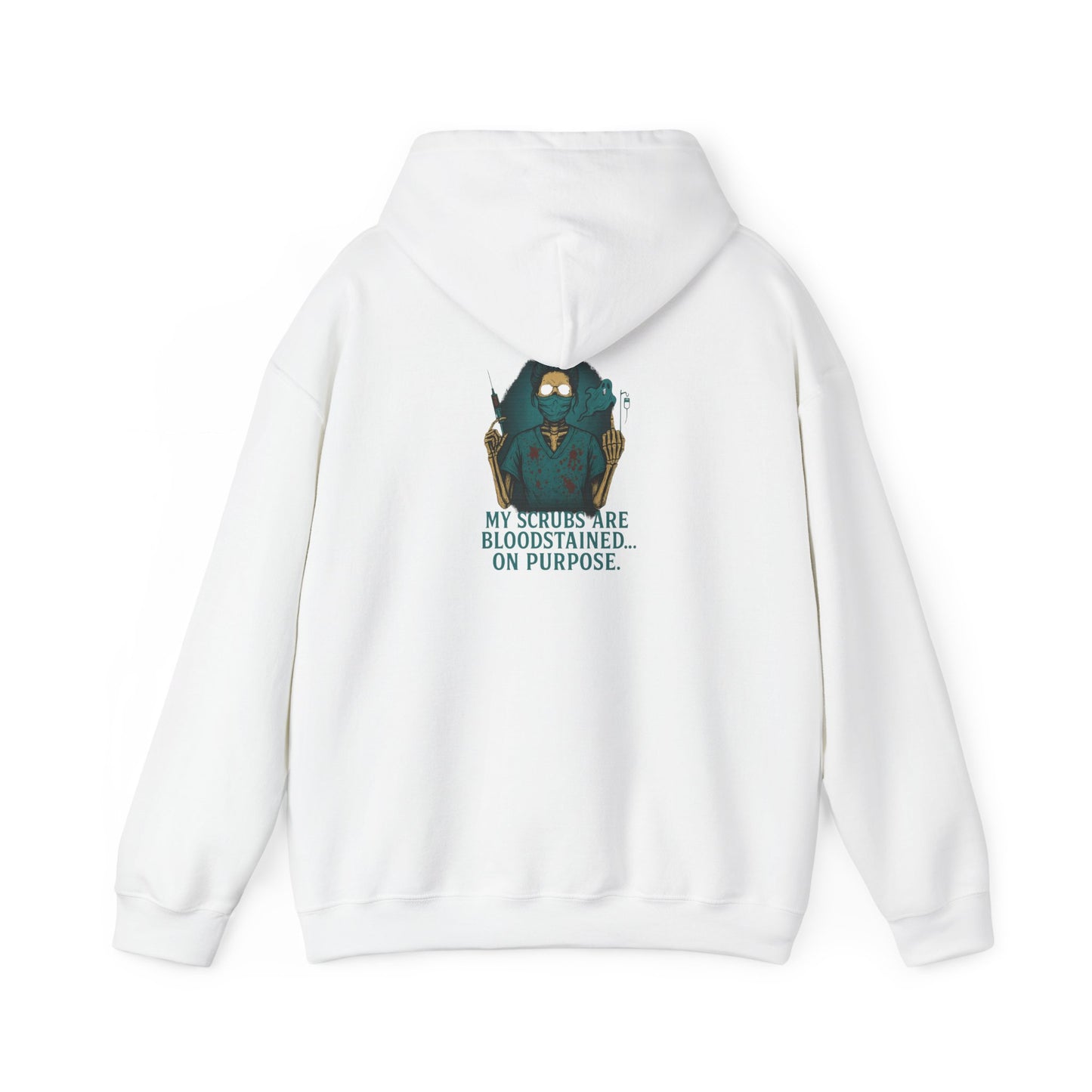 Bloodstained Purpose Hoodie - Unisex Heavy Blend Sweatshirt, Casual Wear, Gift for Him/Her, Halloween Apparel, Cozy Style