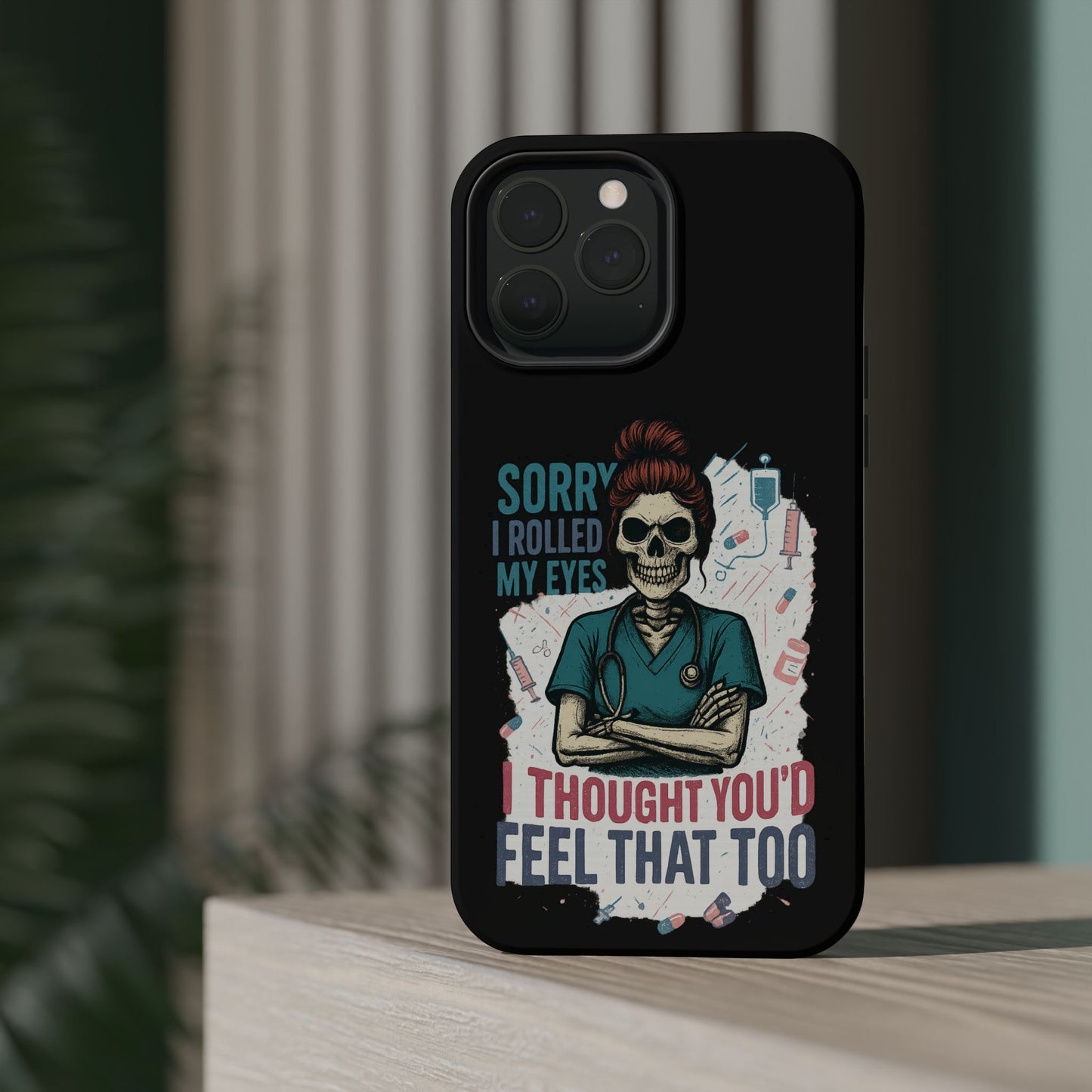 Funny Nurse Phone Case - Magnetic Tough Cases for Healthcare Workers, Gift for Nurses, Medical Humor, Halloween Accessory, Nurse [...]