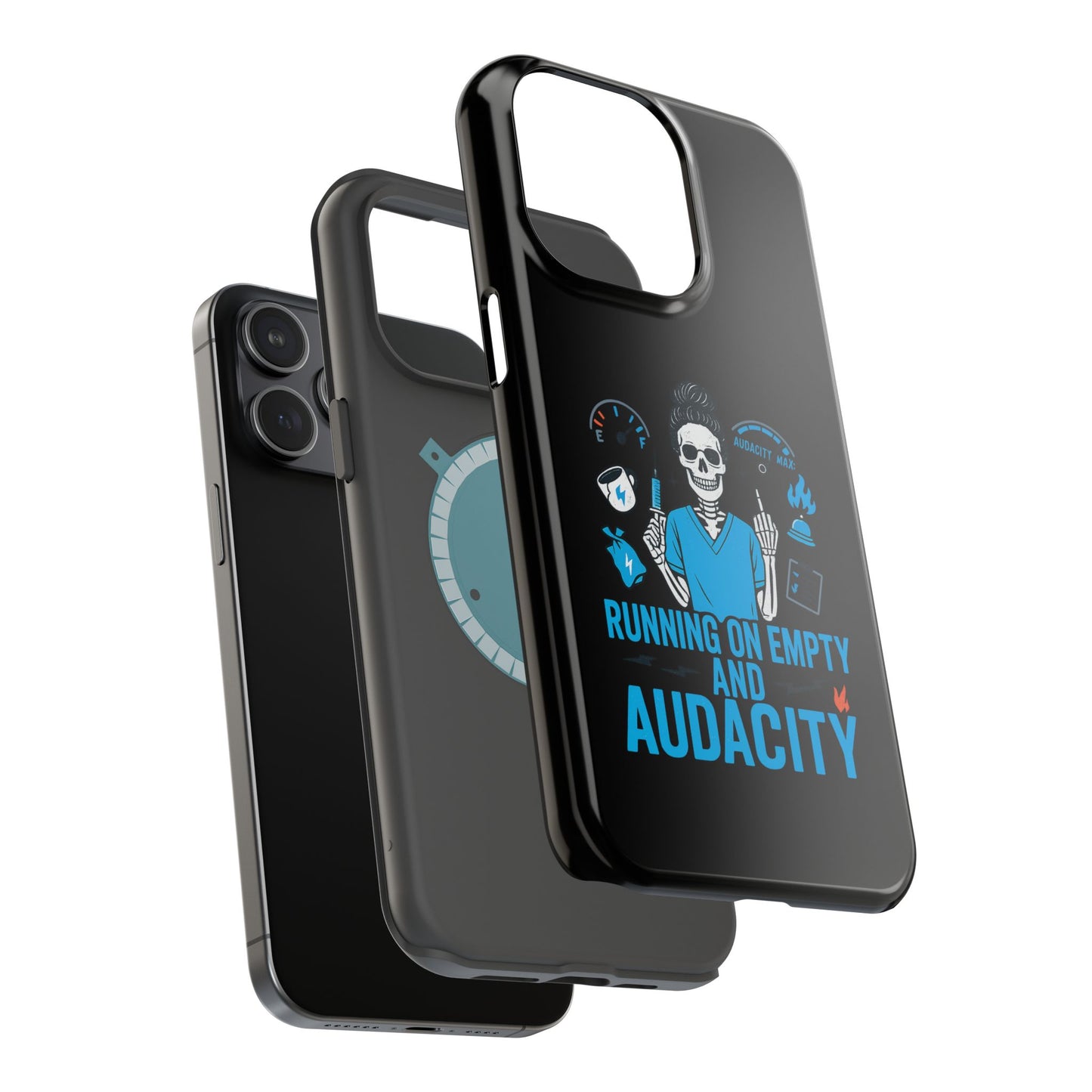 “Running on Empty and Audacity” – Nurse Chaos Phone Case