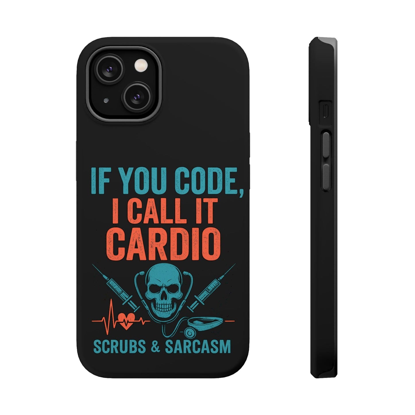 Magnetic Phone Cases for Nurses, Funny Code Humor, Cute Sarcastic Gifts, Tech Accessories, Medical Profession, Unique Design