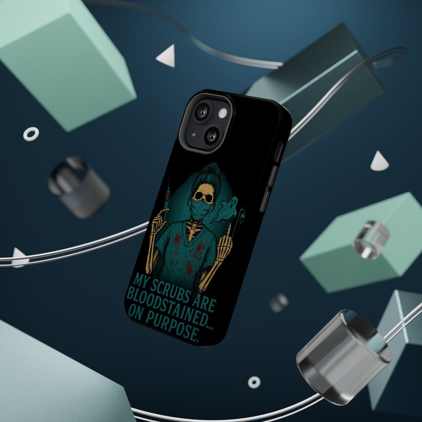 Gothic Nurse Phone Case – My Scrubs Are Bloodstained, Halloween Gift, Medical Humor, Nurse Appreciation, Skull Design, Stylish Tech [...]