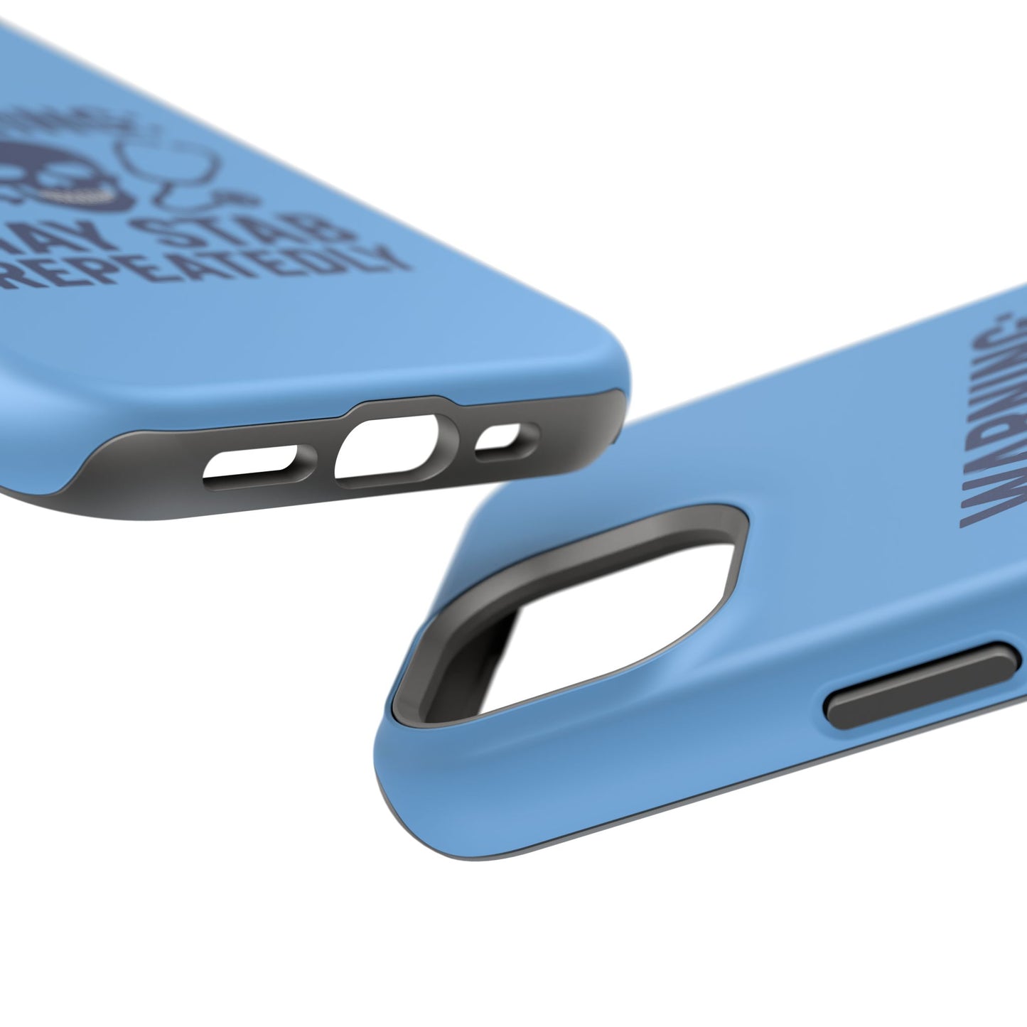 Warning May Stab Repeatedly Phone Case | Quirky Medical Humor, Gift for Healthcare Workers, Fun Phone Accessories, Doctors' Gift, Nurse Gift