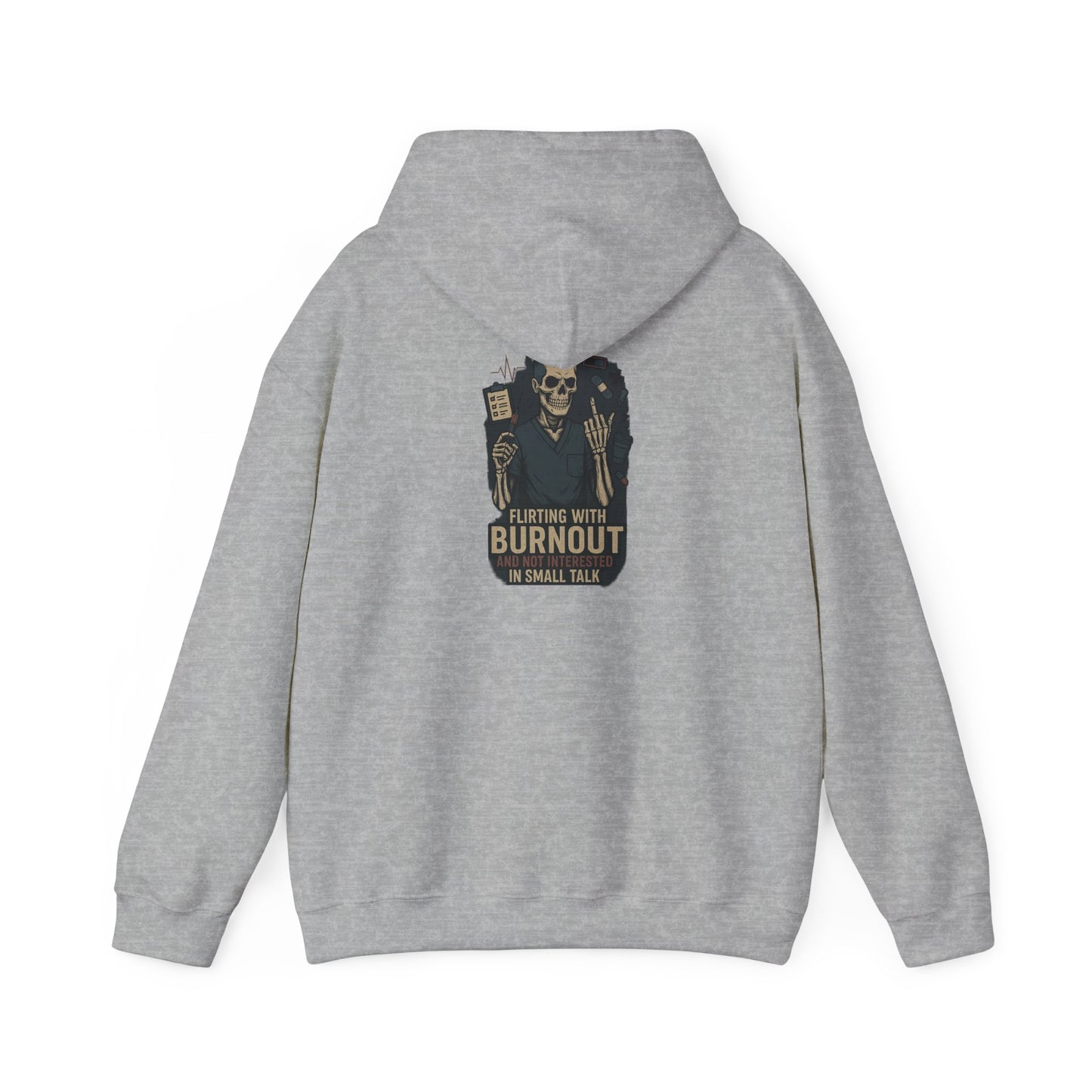 “Flirting With Burnout and Not Interested in Small Talk” – Men’s Chaos Hoodie
