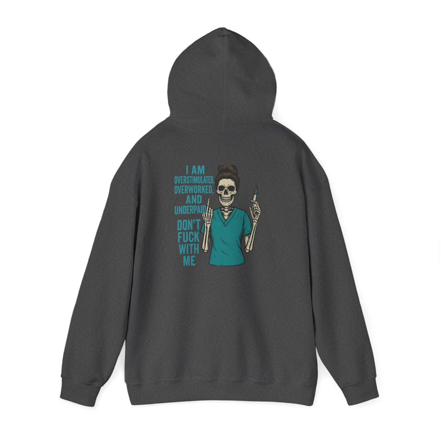 Skeleton Vibe Hoodie | Unisex Heavy Blend Sweatshirt | Funny Gift for Stress Relief | Humor for Overwhelmed Souls | Comfortable Casual [...]