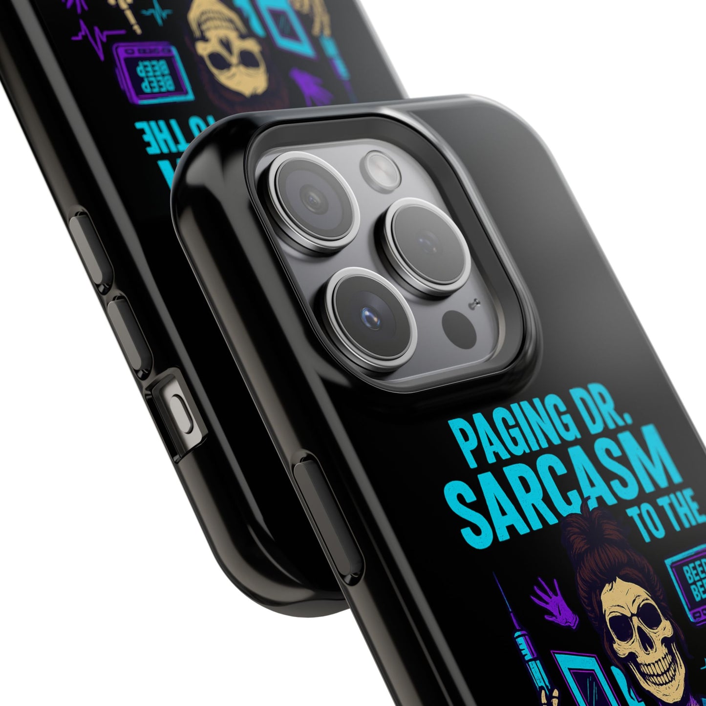 Medical Humor Magnetic Cases - Paging Dr. Sarcasm, Doctor Phone Case, Funny Gift for Nurses, Hospital Staff, Sarcastic Design