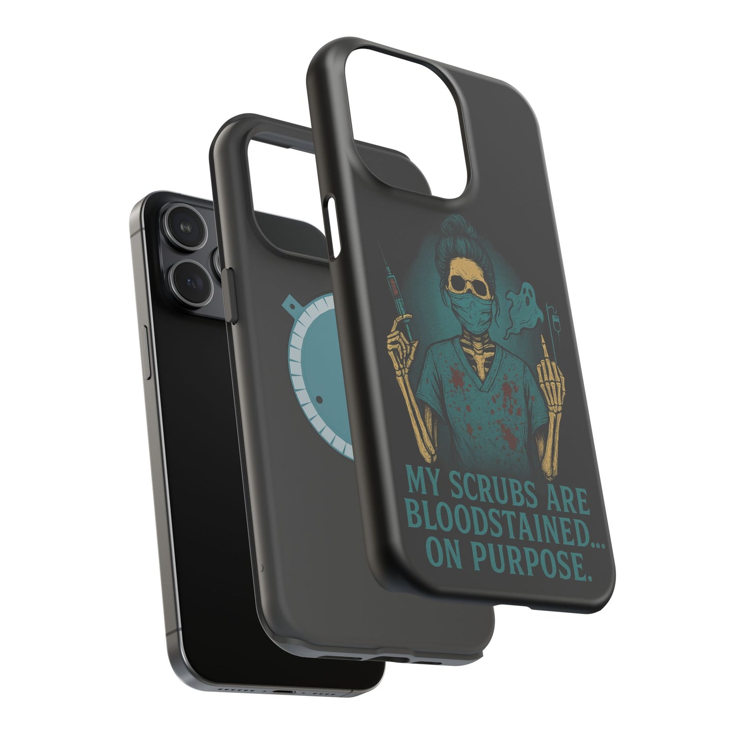 Gothic Nurse Phone Case – My Scrubs Are Bloodstained, Halloween Gift, Medical Humor, Nurse Appreciation, Skull Design, Stylish Tech [...]