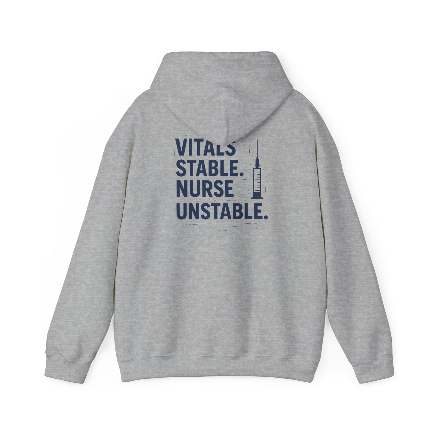 “Vitals Stable. Nurse Unstable.” – Chaotic Nurse Hoodie