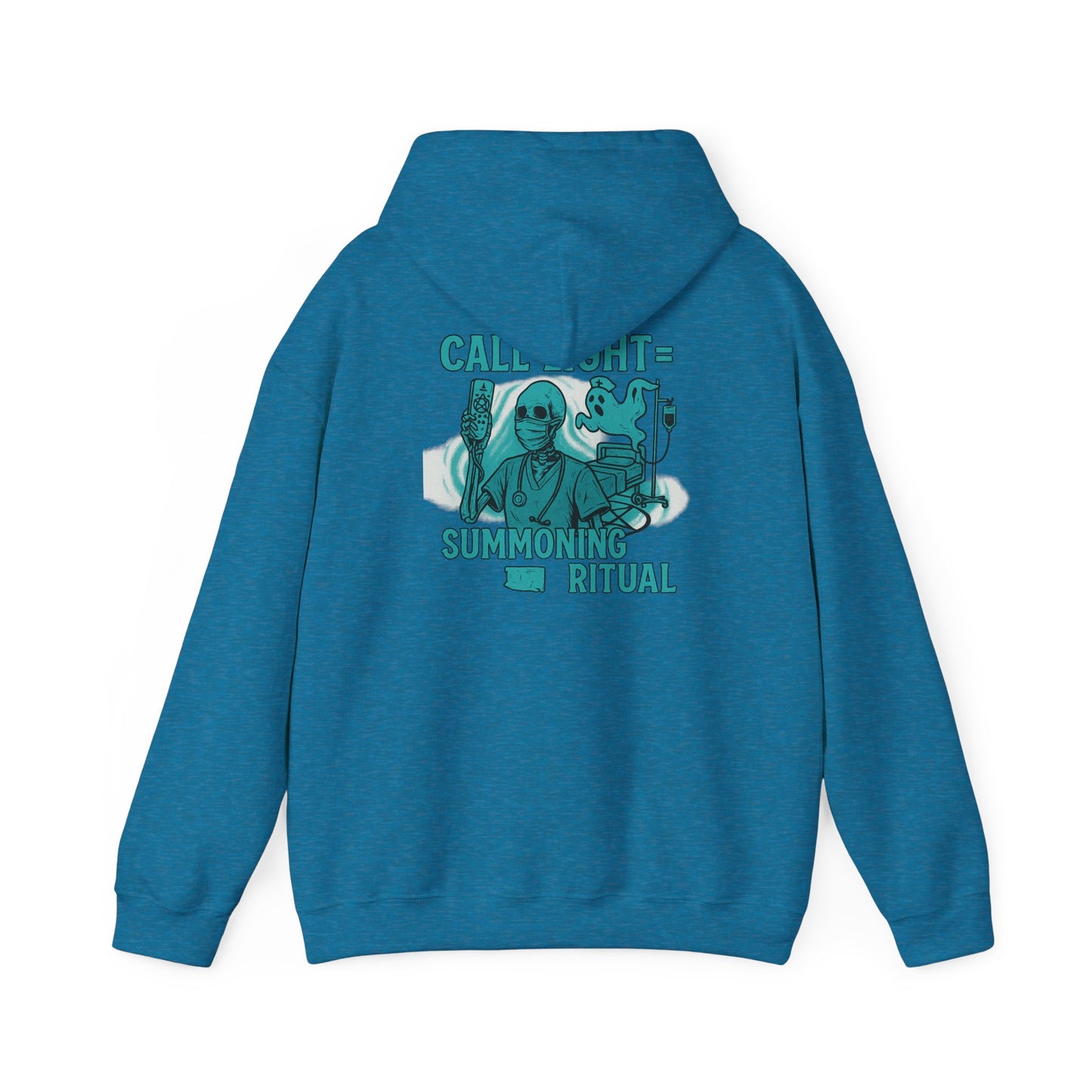 Cozy Unisex Sweatshirt with Summoning Ritual Design for Casual Wear, Gifts, Home, and Halloween
