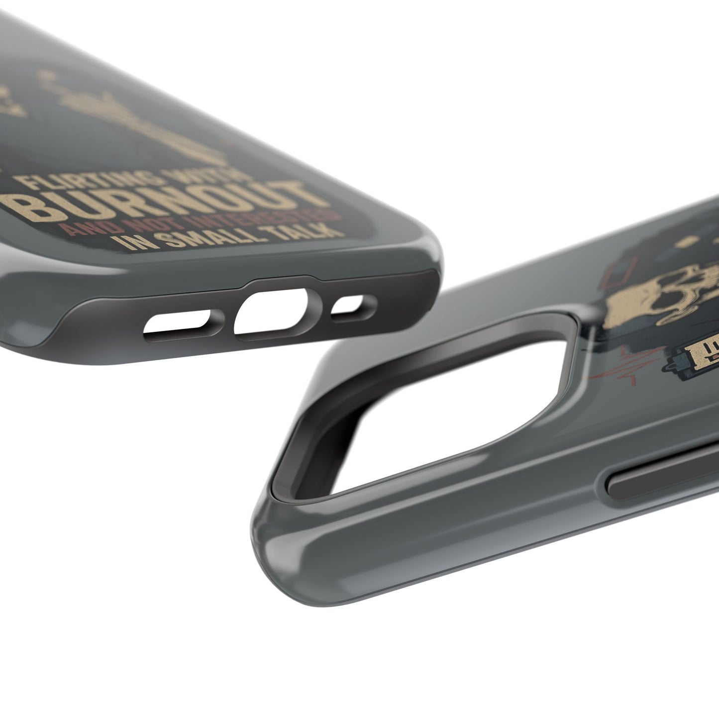 “Flirting With Burnout and Not Interested in Small Talk” – Men’s Nurse Phone Case