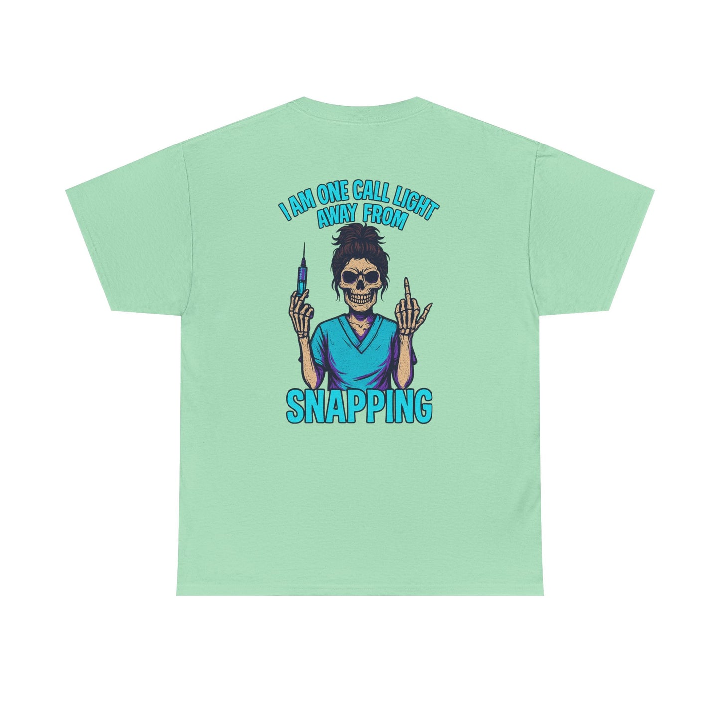 Skeleton Nurse Tee, Fun Graphic Tee, Unisex Cotton T-Shirt, Halloween Costume Shirt, Nurse Appreciation Gift, Medical Humor Outfit