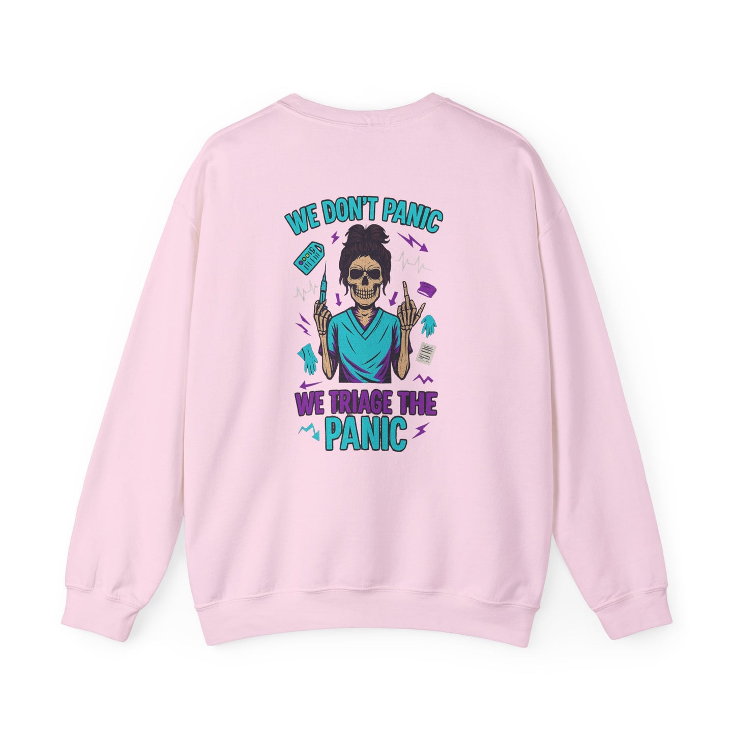 Vintage-Inspired Graphic Crewneck Sweatshirt, Unisex Sweatshirt, Halloween Sweatshirt, Gifting for Healthcare Workers, Motivational [...]