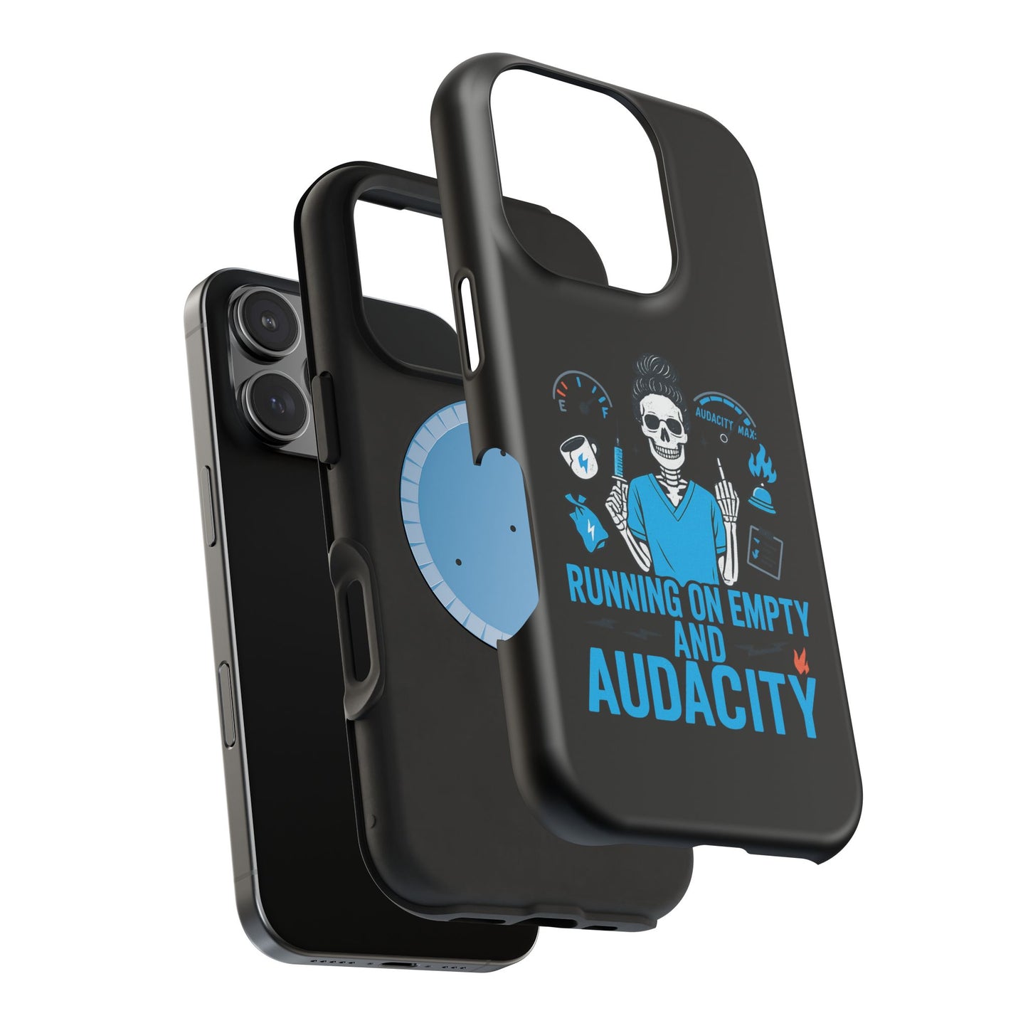 “Running on Empty and Audacity” – Nurse Chaos Phone Case