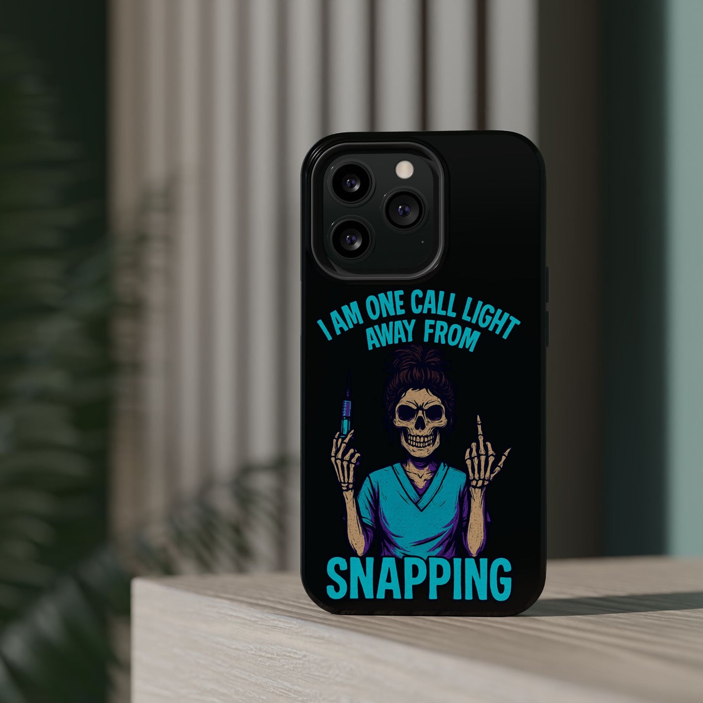 Mobile Phone Case, Funny Phone Cover, Gift for Nurses, Halloween Accessory, Skull Design