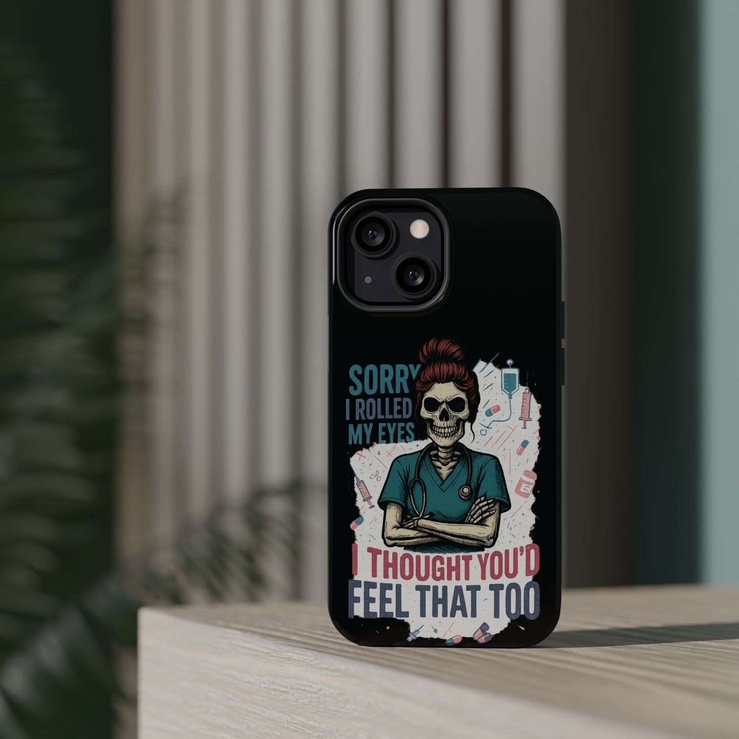 Funny Nurse Phone Case - Magnetic Tough Cases for Healthcare Workers, Gift for Nurses, Medical Humor, Halloween Accessory, Nurse [...]