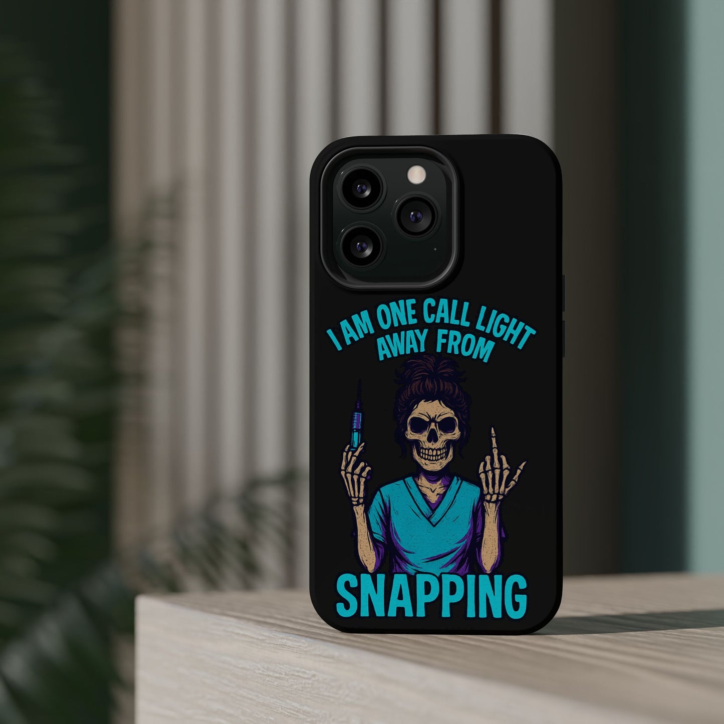Mobile Phone Case, Funny Phone Cover, Gift for Nurses, Halloween Accessory, Skull Design