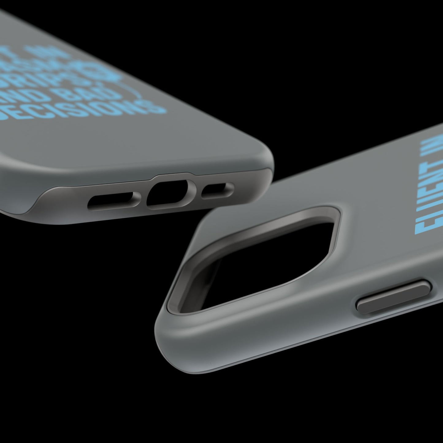 Sarcastic Phone Case - "Fluent in Sarcasm, IV Drips, and Bad Decisions", Funny Gift for Nurses, Medical Staff, Humor