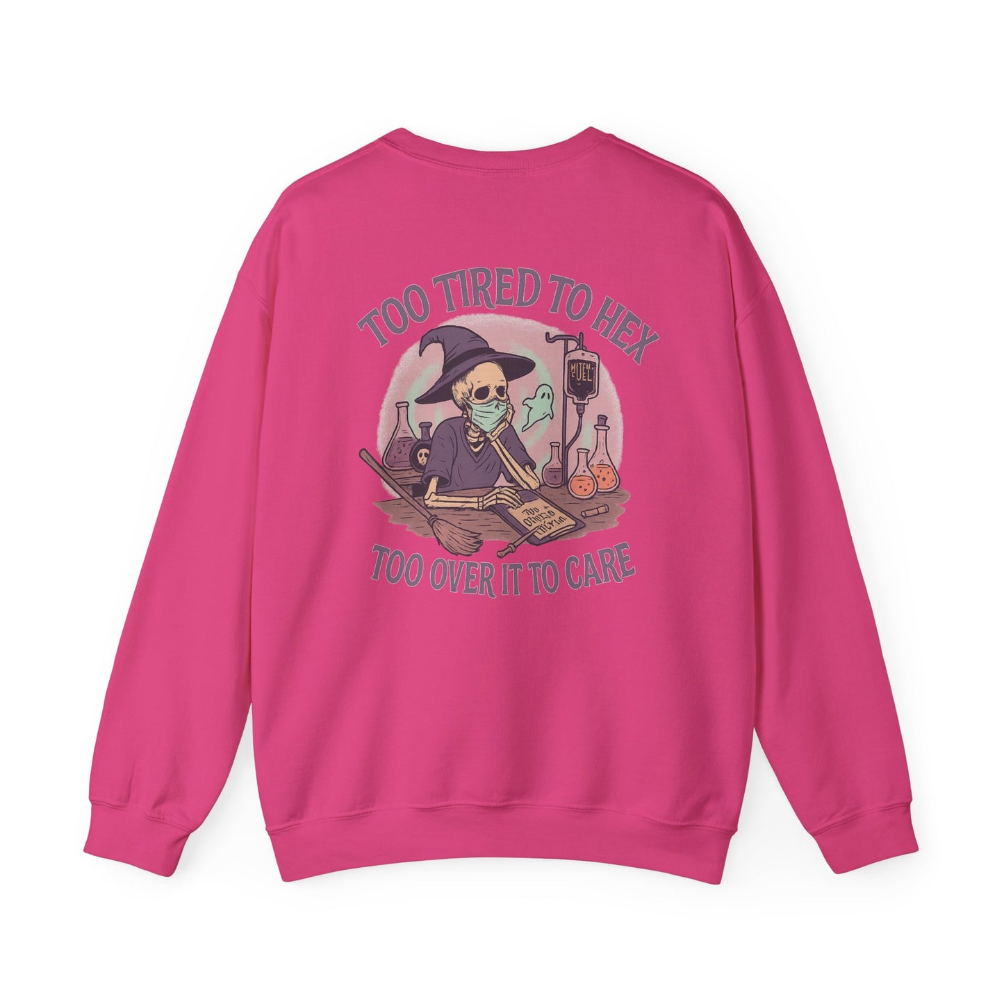 Too Tired to Hex Sweatshirt | Unisex Heavy Blend Crewneck | Witchy Graphic Sweater for Halloween | Perfect Gift for Her | Cozy Casual [...]