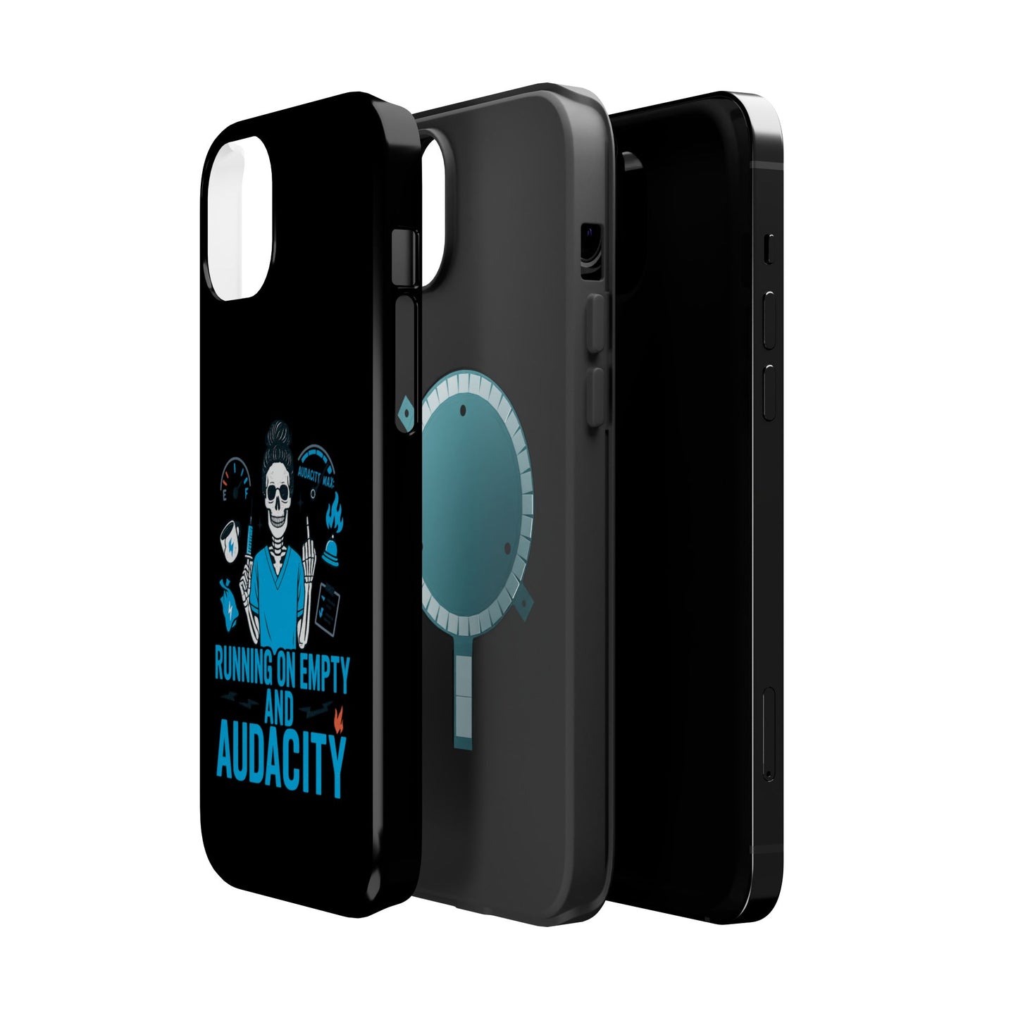 “Running on Empty and Audacity” – Nurse Chaos Phone Case