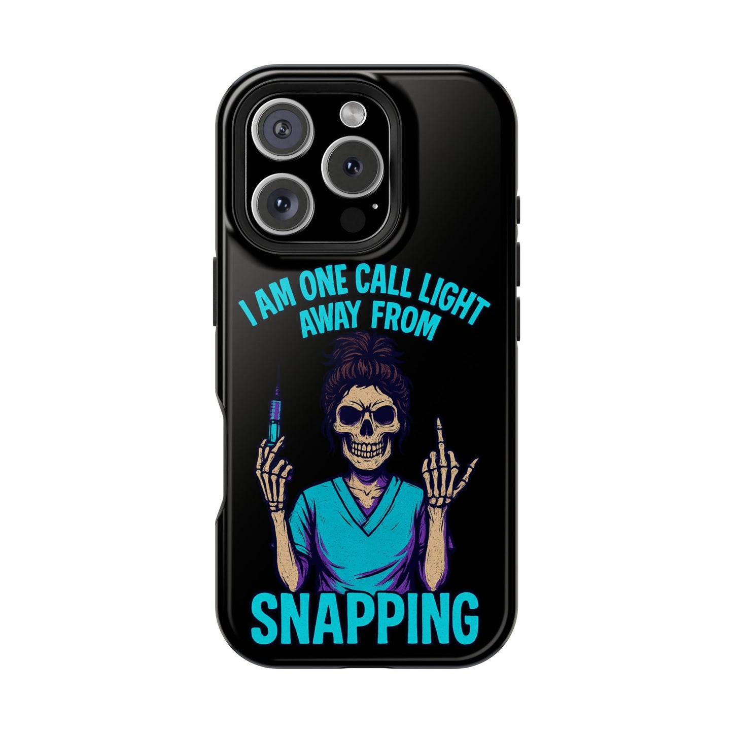 Mobile Phone Case, Funny Phone Cover, Gift for Nurses, Halloween Accessory, Skull Design
