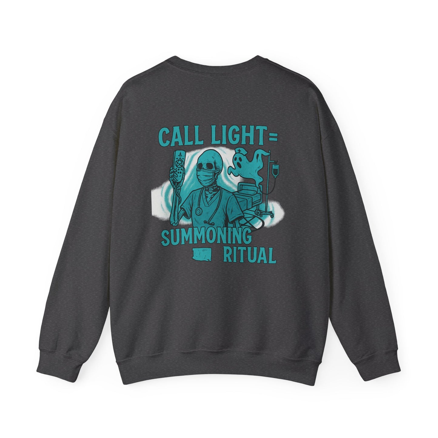 Spooky Summoning Ritual Sweatshirt, Unisex Crewneck, Halloween Apparel, Ghostly Gift, Cozy Casual Wear, Autumn Fashion