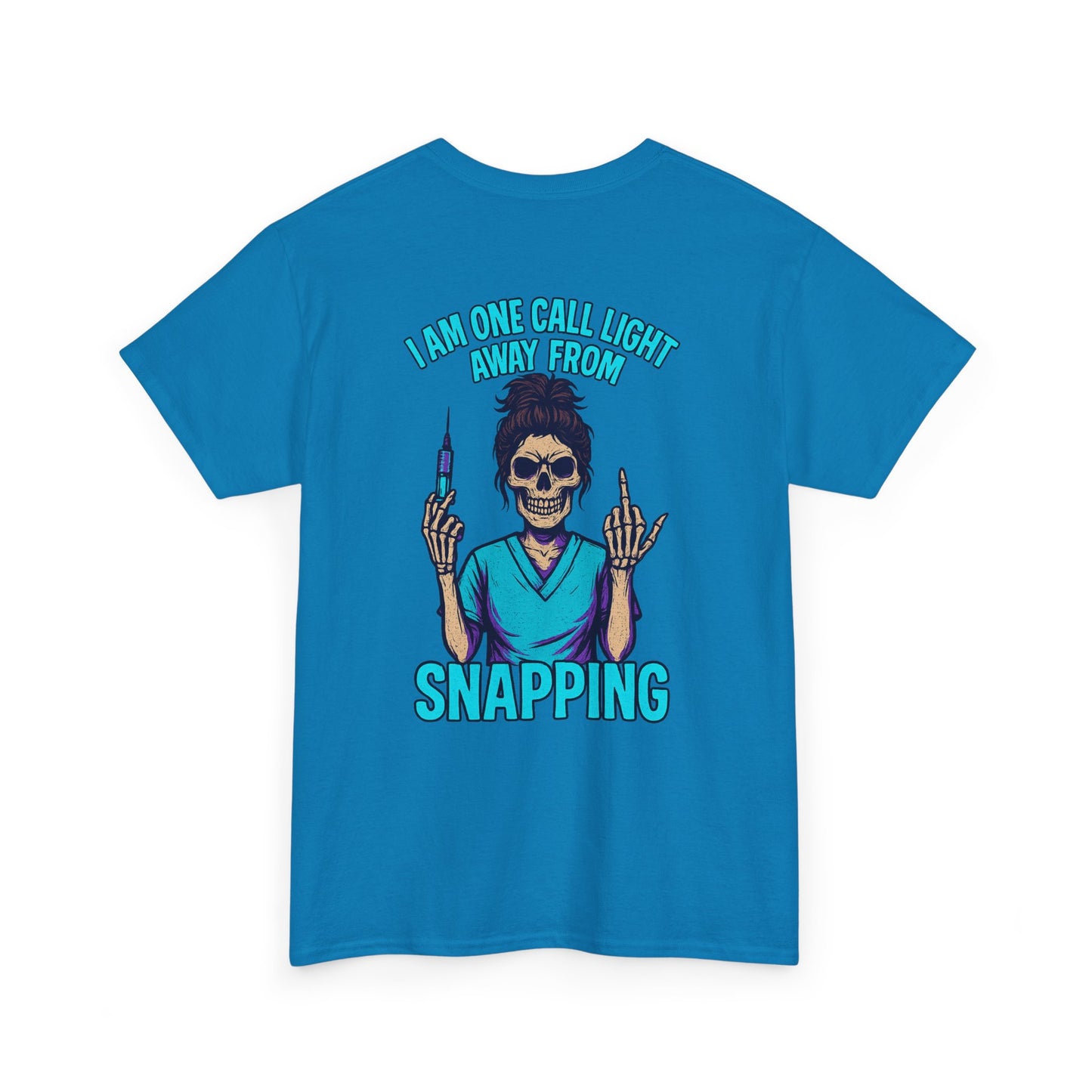Skeleton Nurse Tee, Fun Graphic Tee, Unisex Cotton T-Shirt, Halloween Costume Shirt, Nurse Appreciation Gift, Medical Humor Outfit