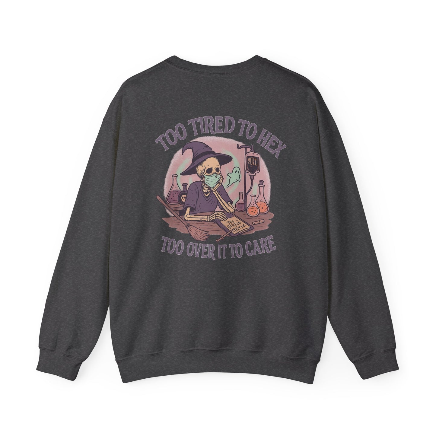 Too Tired to Hex Sweatshirt | Unisex Heavy Blend Crewneck | Witchy Graphic Sweater for Halloween | Perfect Gift for Her | Cozy Casual [...]
