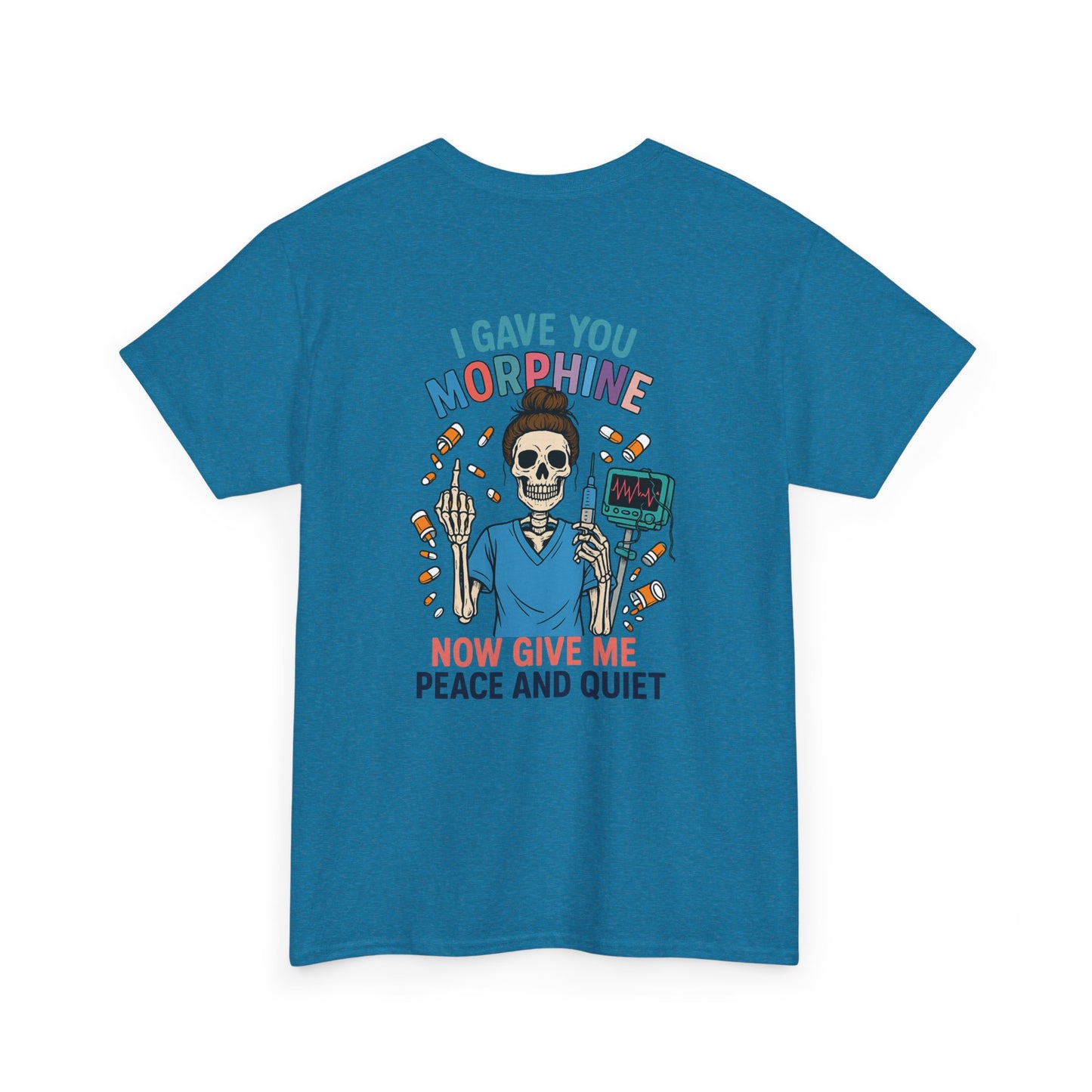 Skull Graphic Tee, Funny T-Shirt for Halloween, Unisex Cotton Shirt, Gift for Med Students, Unique Casual Wear