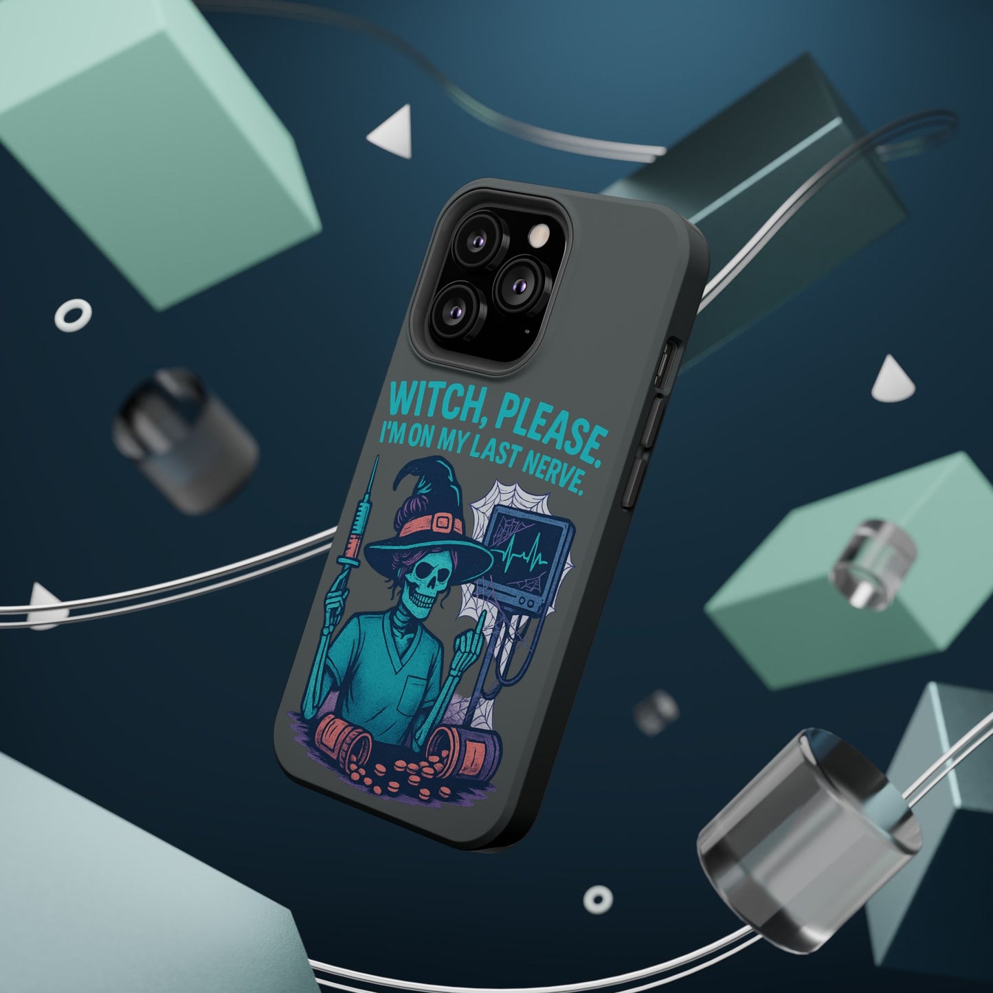 Spooky Phone Case: Witch Please! I'm On My Last Nerve, Halloween Gift, Cute Phone Accessory, Unique Tough Case, Funny Phone Protection