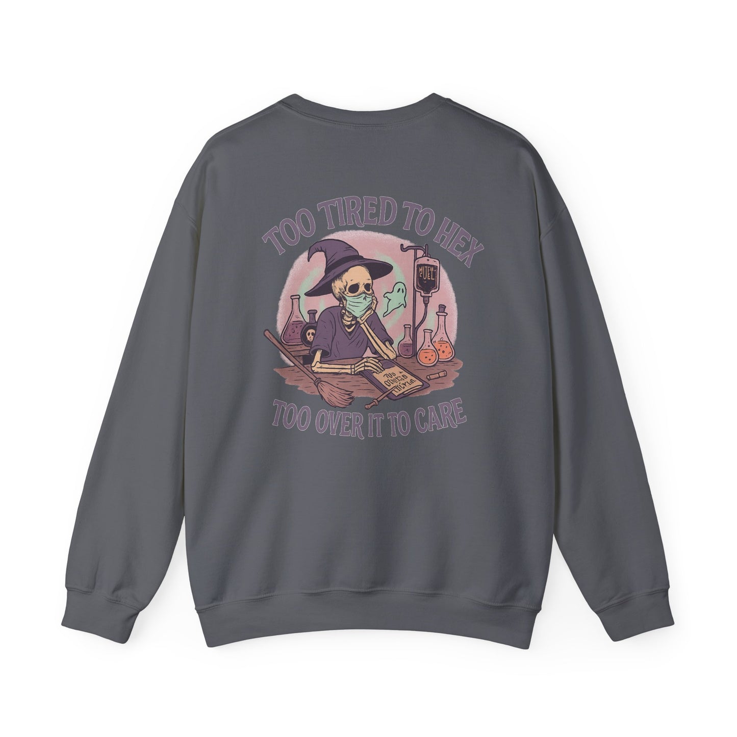 Too Tired to Hex Sweatshirt | Unisex Heavy Blend Crewneck | Witchy Graphic Sweater for Halloween | Perfect Gift for Her | Cozy Casual [...]