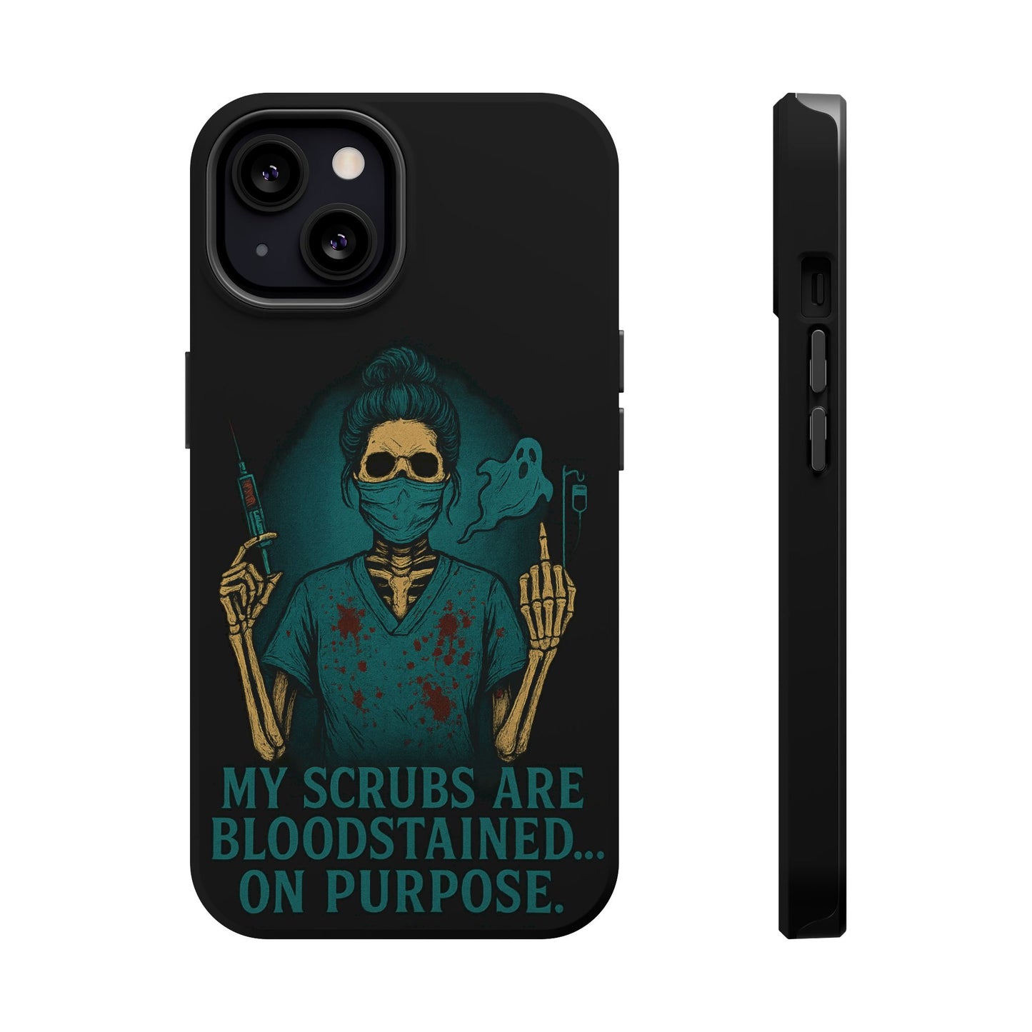 Gothic Nurse Phone Case – My Scrubs Are Bloodstained, Halloween Gift, Medical Humor, Nurse Appreciation, Skull Design, Stylish Tech [...]