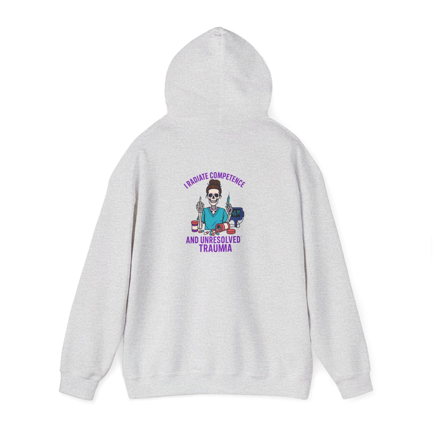 Unisex Heavy Blend Hooded Sweatshirt - Embrace Humor with 'Favorite Things and Unresolved Trauma', Cozy Casual for Everyday Wear, [...]