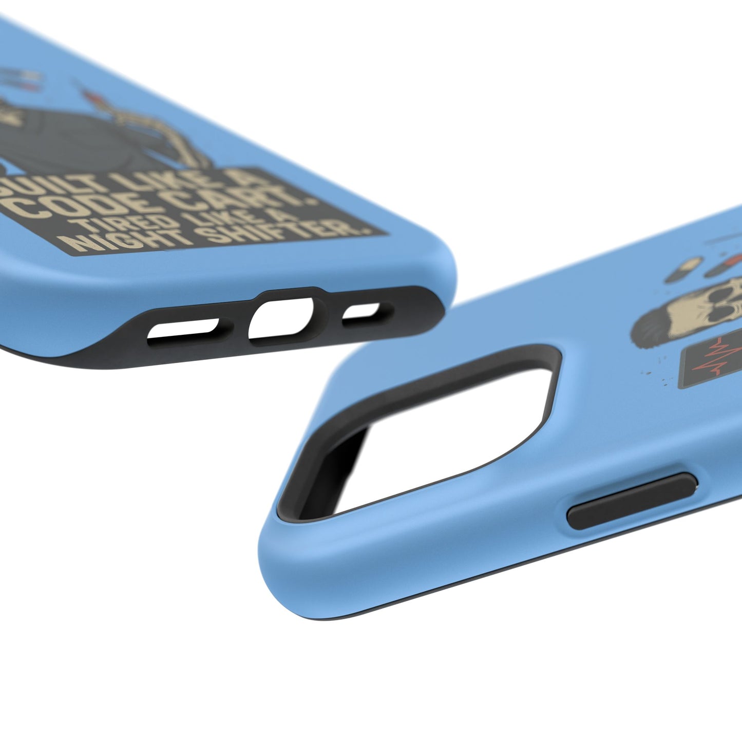 “Built Like a Code Cart. Tired Like a Night Shifter.” – Men’s Nurse Phone Case