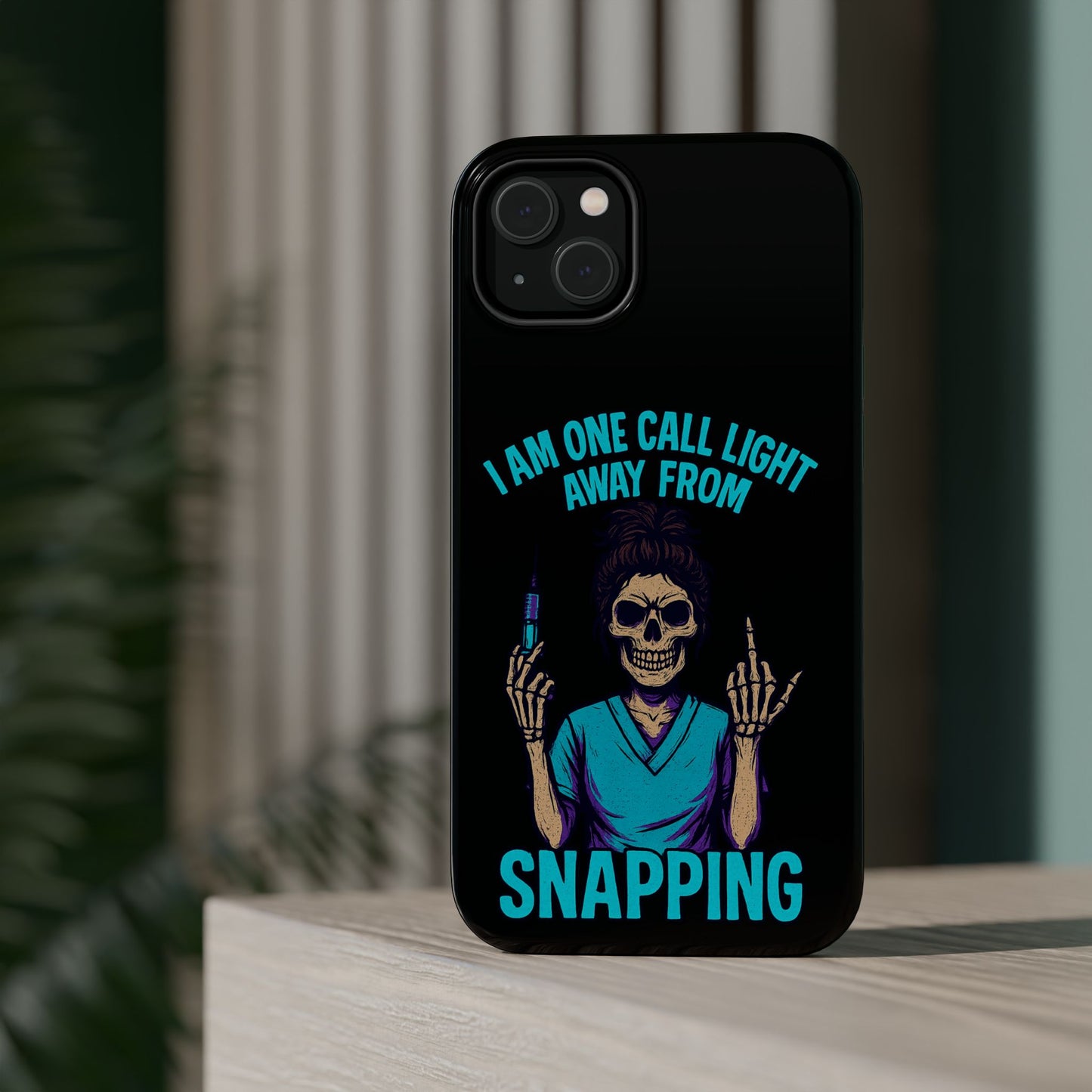 Mobile Phone Case, Funny Phone Cover, Gift for Nurses, Halloween Accessory, Skull Design