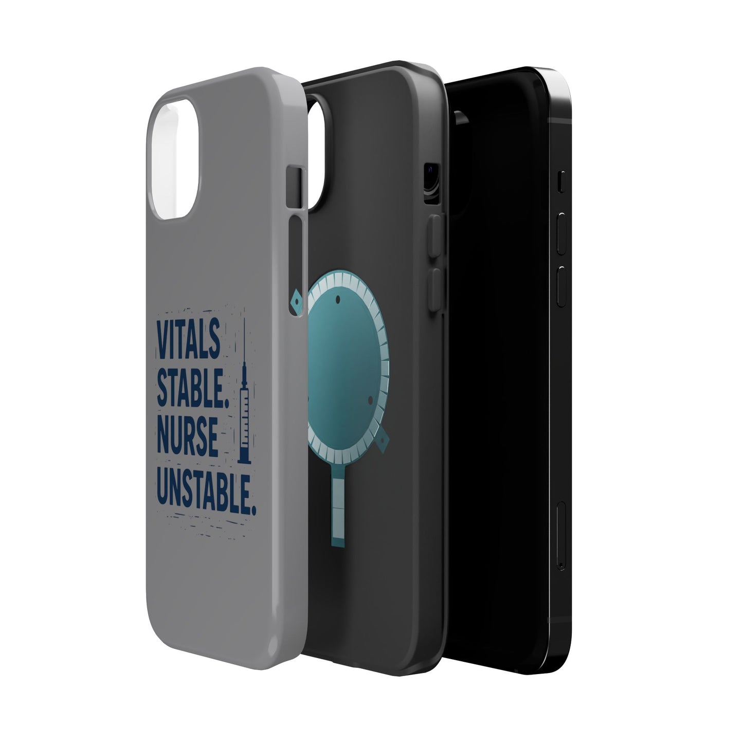 “Vitals Stable. Nurse Unstable.” – Sarcastic Nurse Phone Case