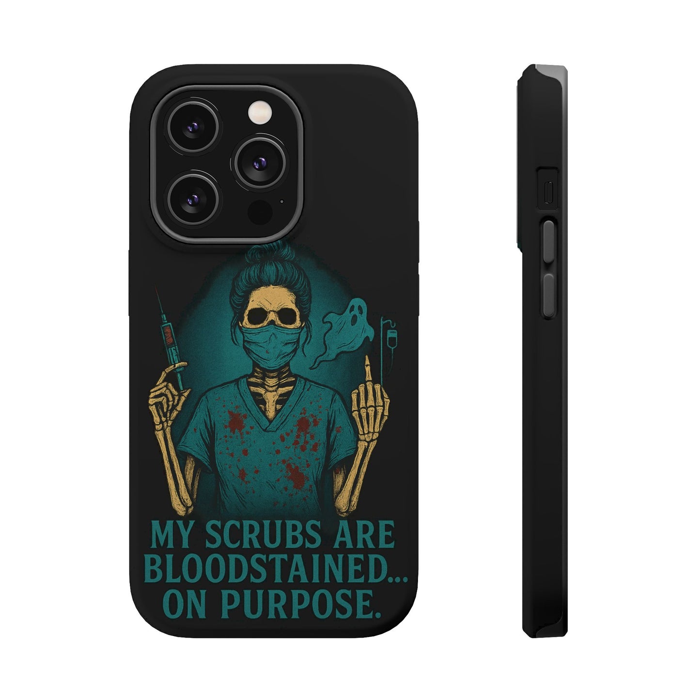 Gothic Nurse Phone Case – My Scrubs Are Bloodstained, Halloween Gift, Medical Humor, Nurse Appreciation, Skull Design, Stylish Tech [...]