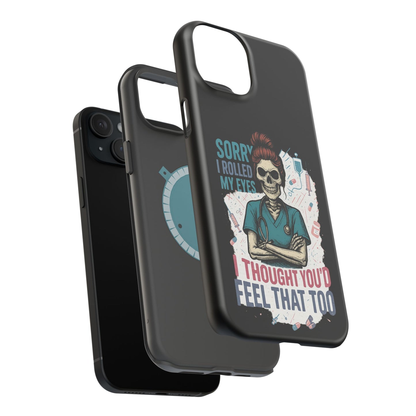 Funny Nurse Phone Case - Magnetic Tough Cases for Healthcare Workers, Gift for Nurses, Medical Humor, Halloween Accessory, Nurse [...]