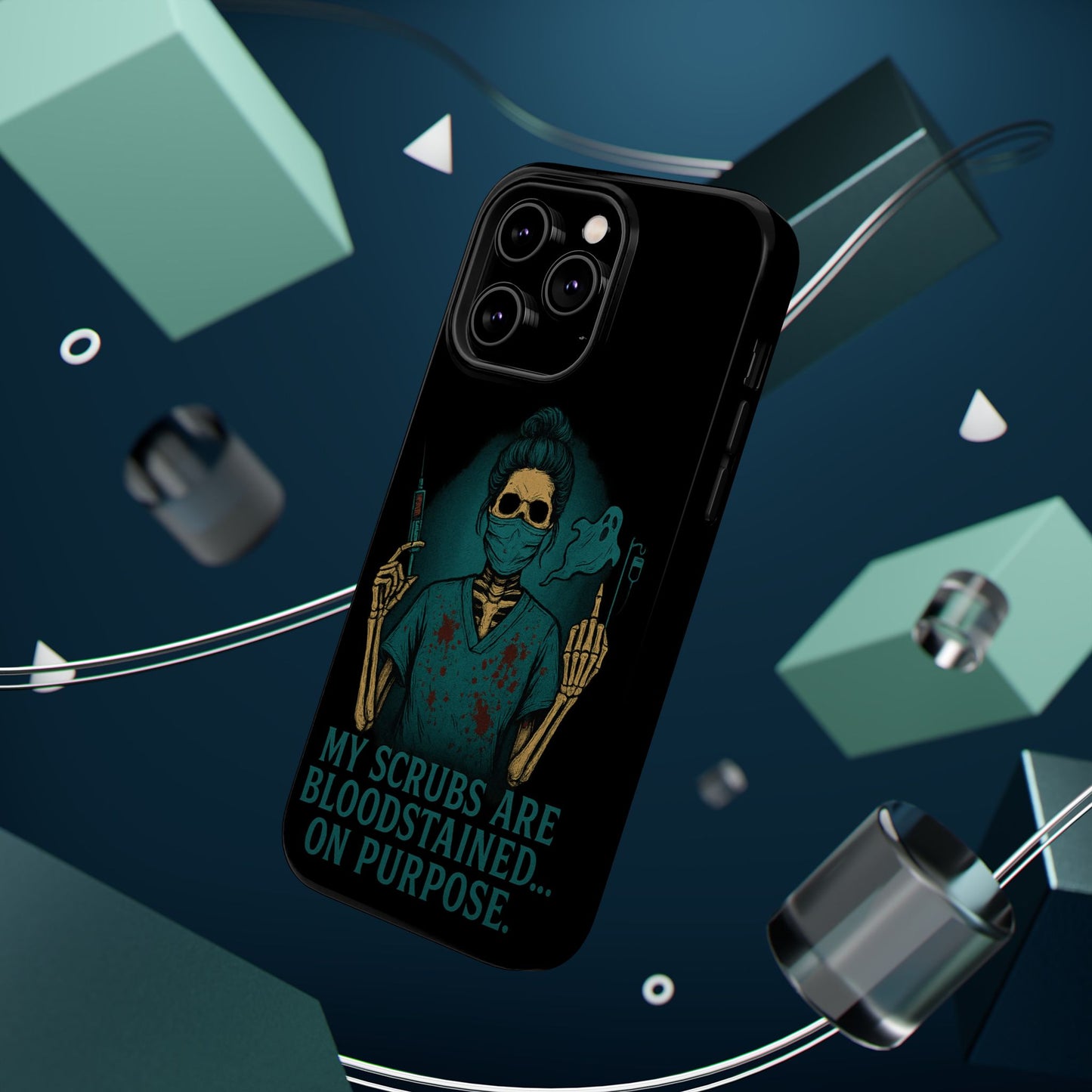 Gothic Nurse Phone Case – My Scrubs Are Bloodstained, Halloween Gift, Medical Humor, Nurse Appreciation, Skull Design, Stylish Tech [...]