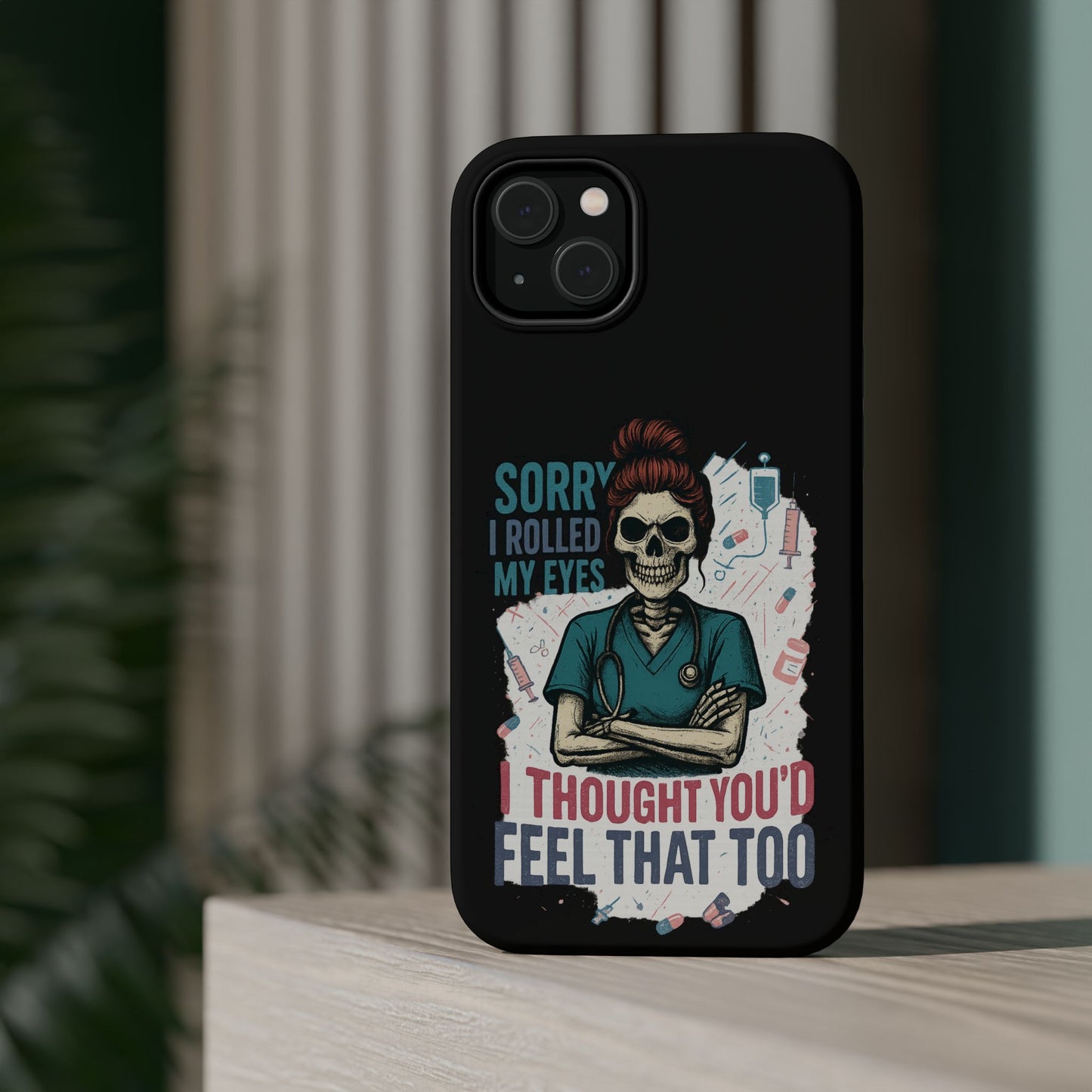 Funny Nurse Phone Case - Magnetic Tough Cases for Healthcare Workers, Gift for Nurses, Medical Humor, Halloween Accessory, Nurse [...]
