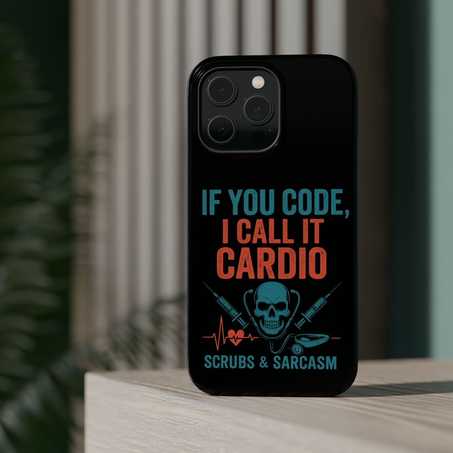 Magnetic Phone Cases for Nurses, Funny Code Humor, Cute Sarcastic Gifts, Tech Accessories, Medical Profession, Unique Design
