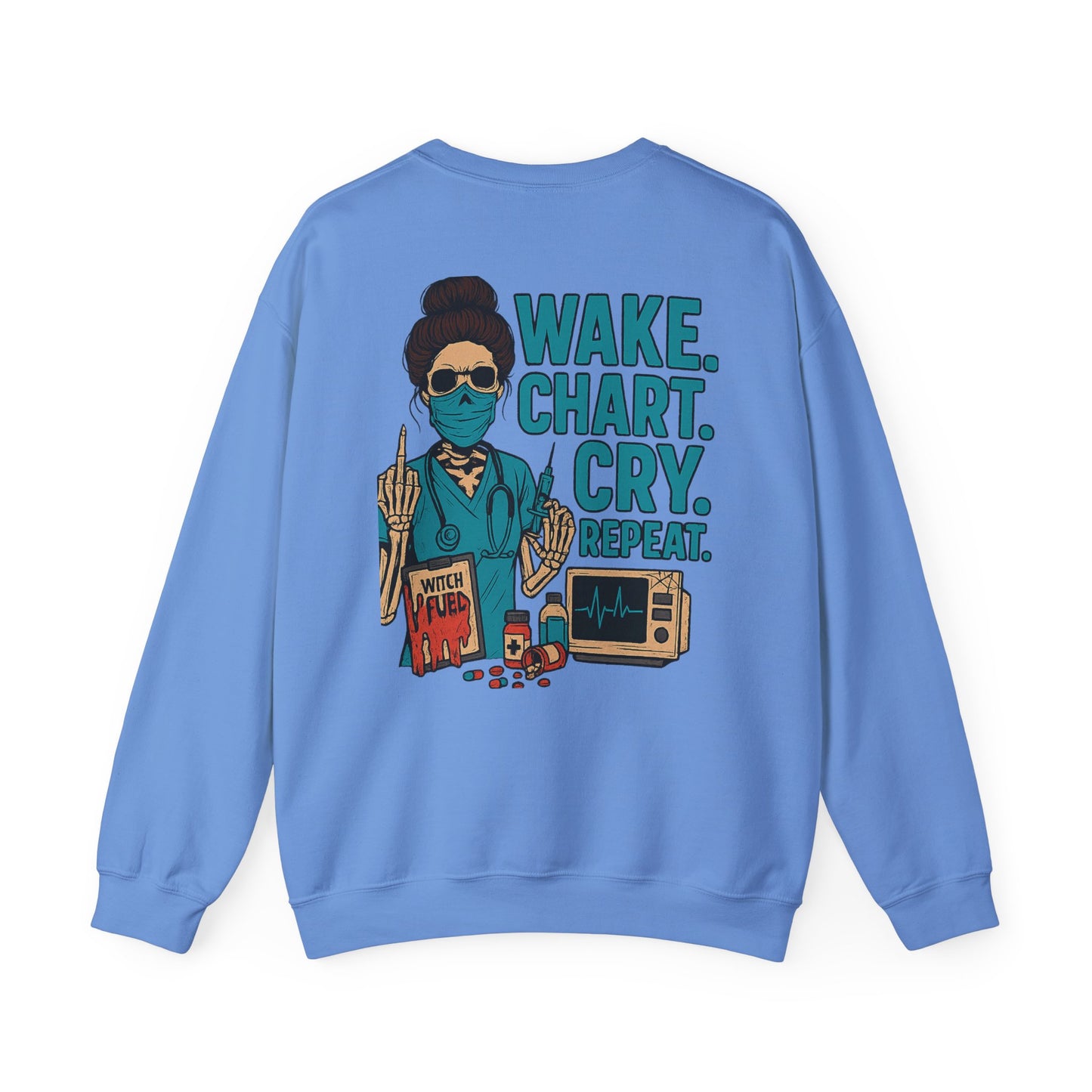 Nurse Crewneck Sweatshirt | Wake Chart Cry Repeat | Healthcare Gift, Unisex Sweatshirt for Nurses, Medical Appreciation Apparel, Funny [...]