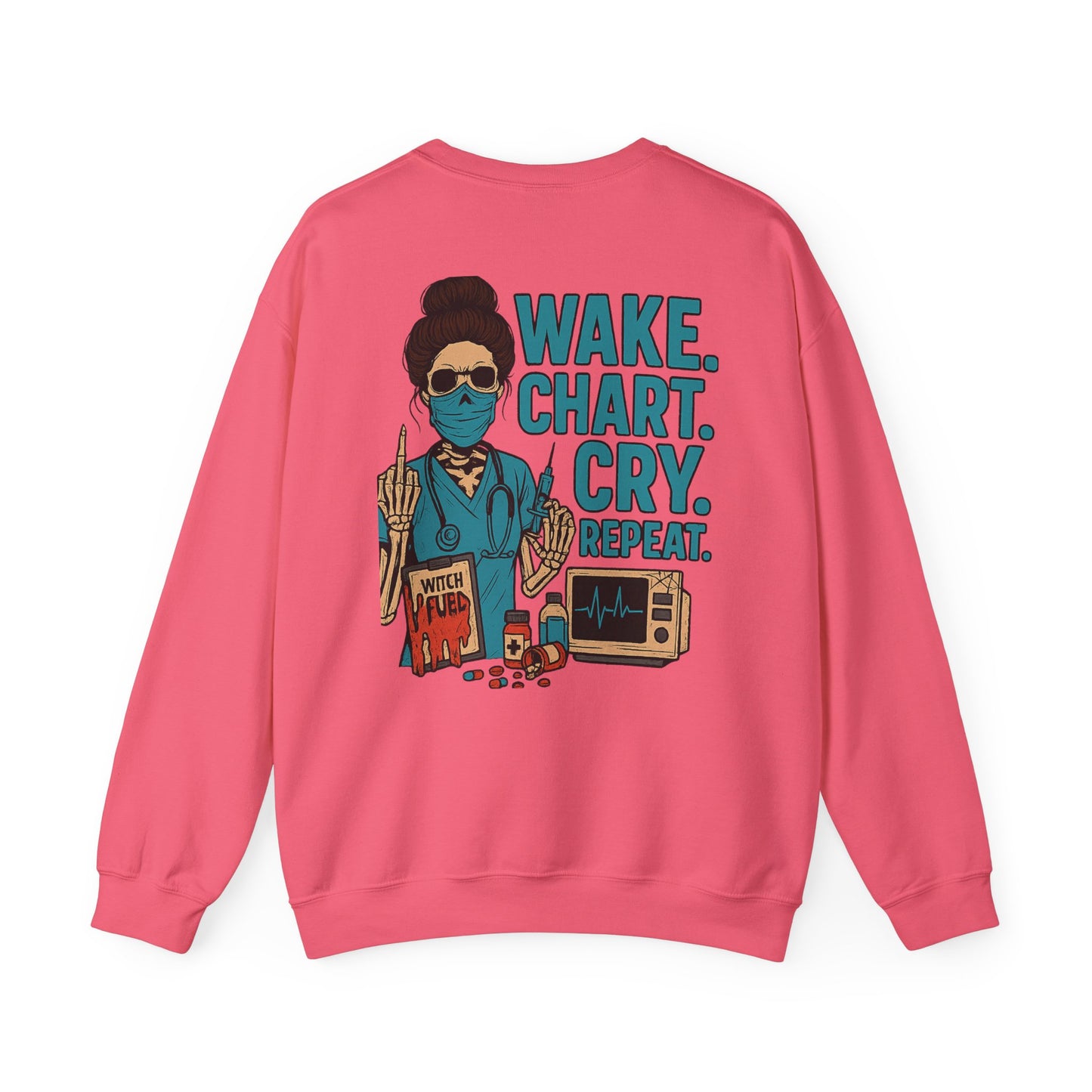 Nurse Crewneck Sweatshirt | Wake Chart Cry Repeat | Healthcare Gift, Unisex Sweatshirt for Nurses, Medical Appreciation Apparel, Funny [...]