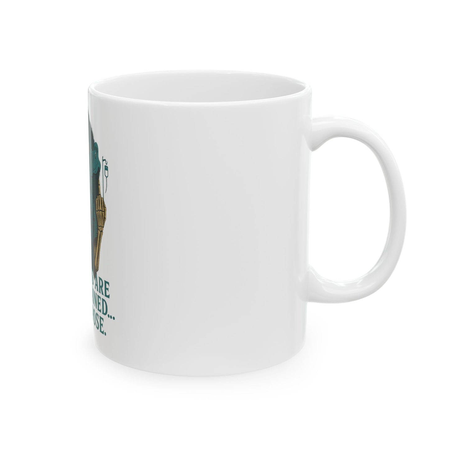 Funny Medical Scrubs Mug - MY SCRUBS ARE BLOODSTAINED... ON PURPOSE, Doctor Gift, Nurse Coffee Cup, Halloween Office Decor, Healthcare Humor